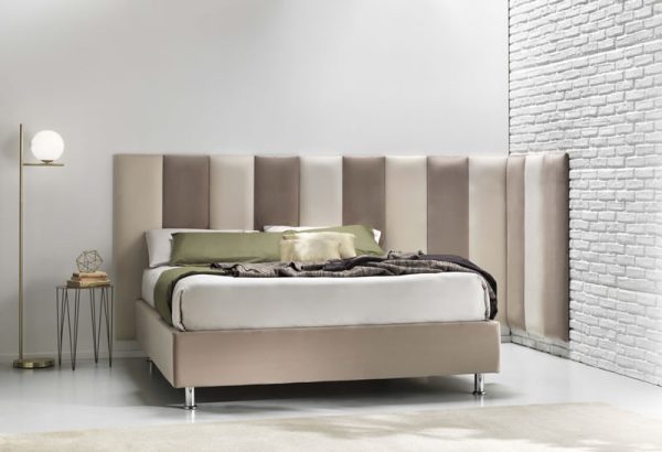 Set of 4 modern padded wall panels "Mamo Wall" bedroom wall covering