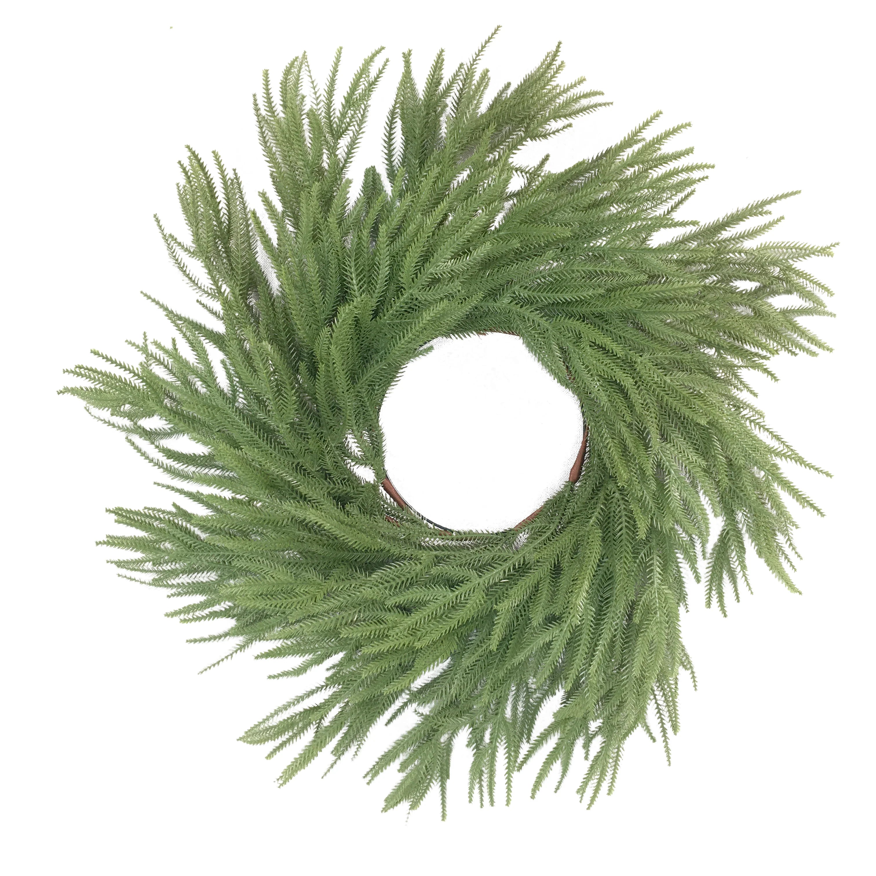 Norfolk pine "Liam" Christmas wreath in PE with Real Touch effect, Ø 60 cm