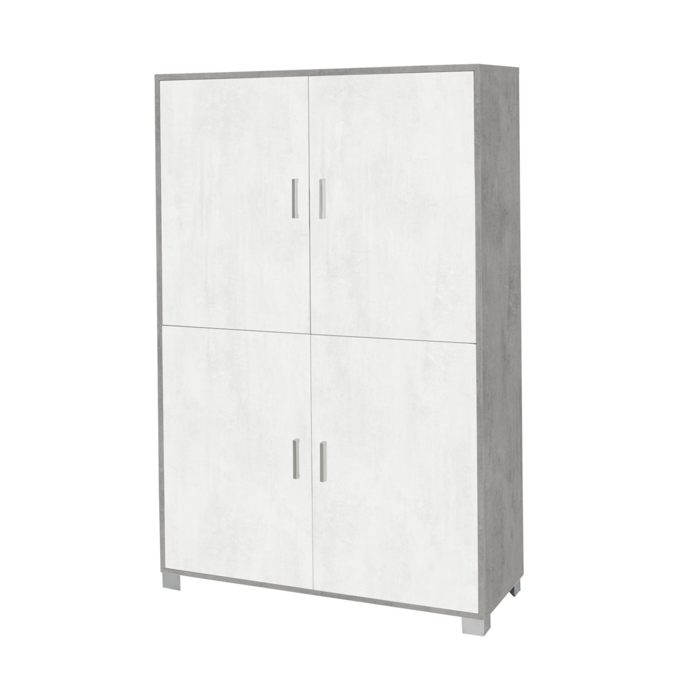 "Enigma" 4-door multipurpose wooden wardrobe, resistant and elegant, 108x41 cm, 161h