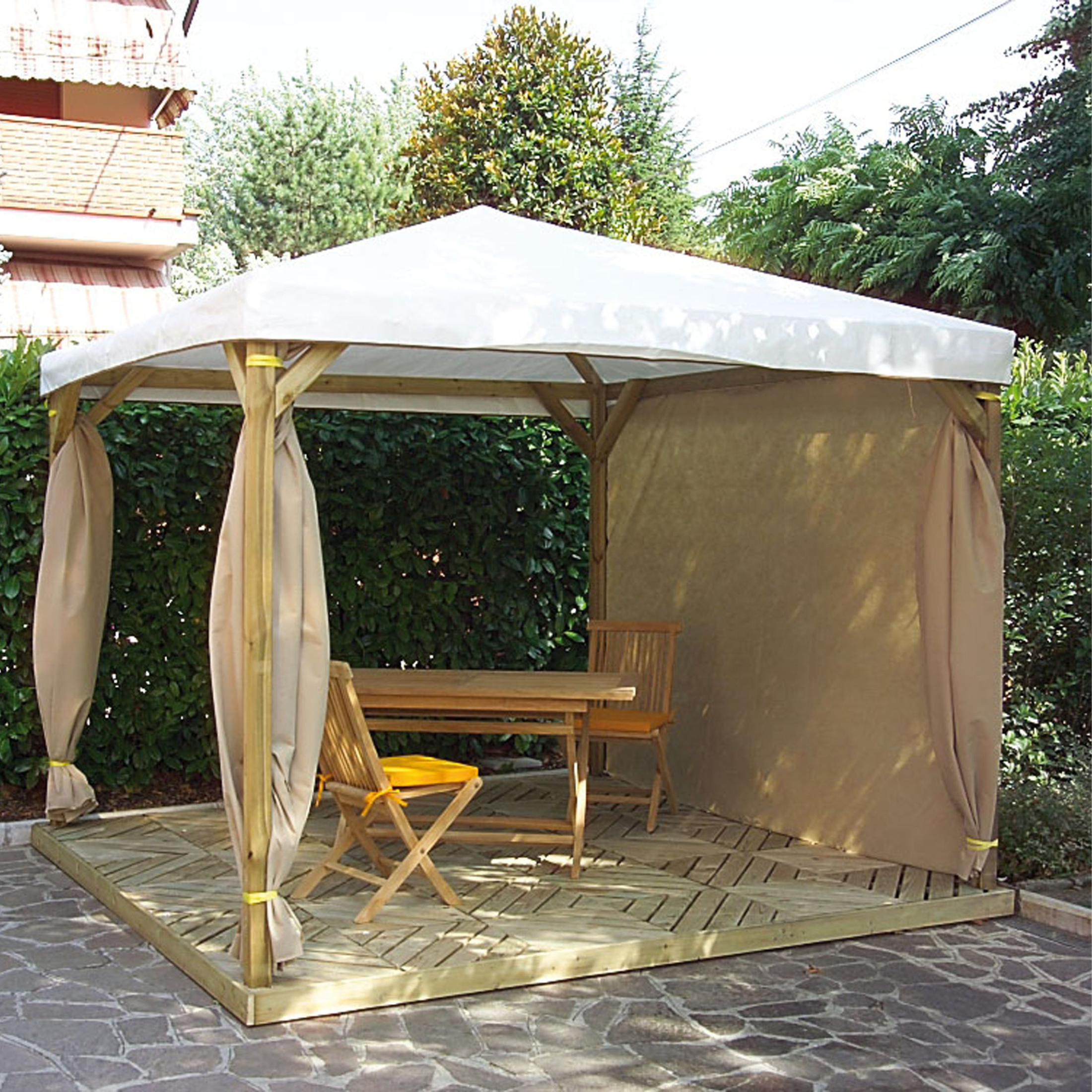 Side cover for gazebo measuring 300x300 cm