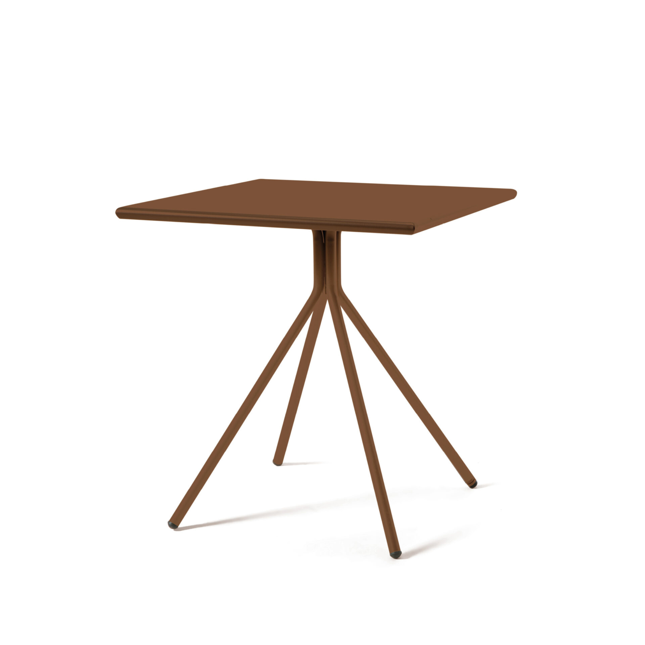 Mesa cuadrada de metal galvanizado "Twist19" para bares y jardines h 75 cm