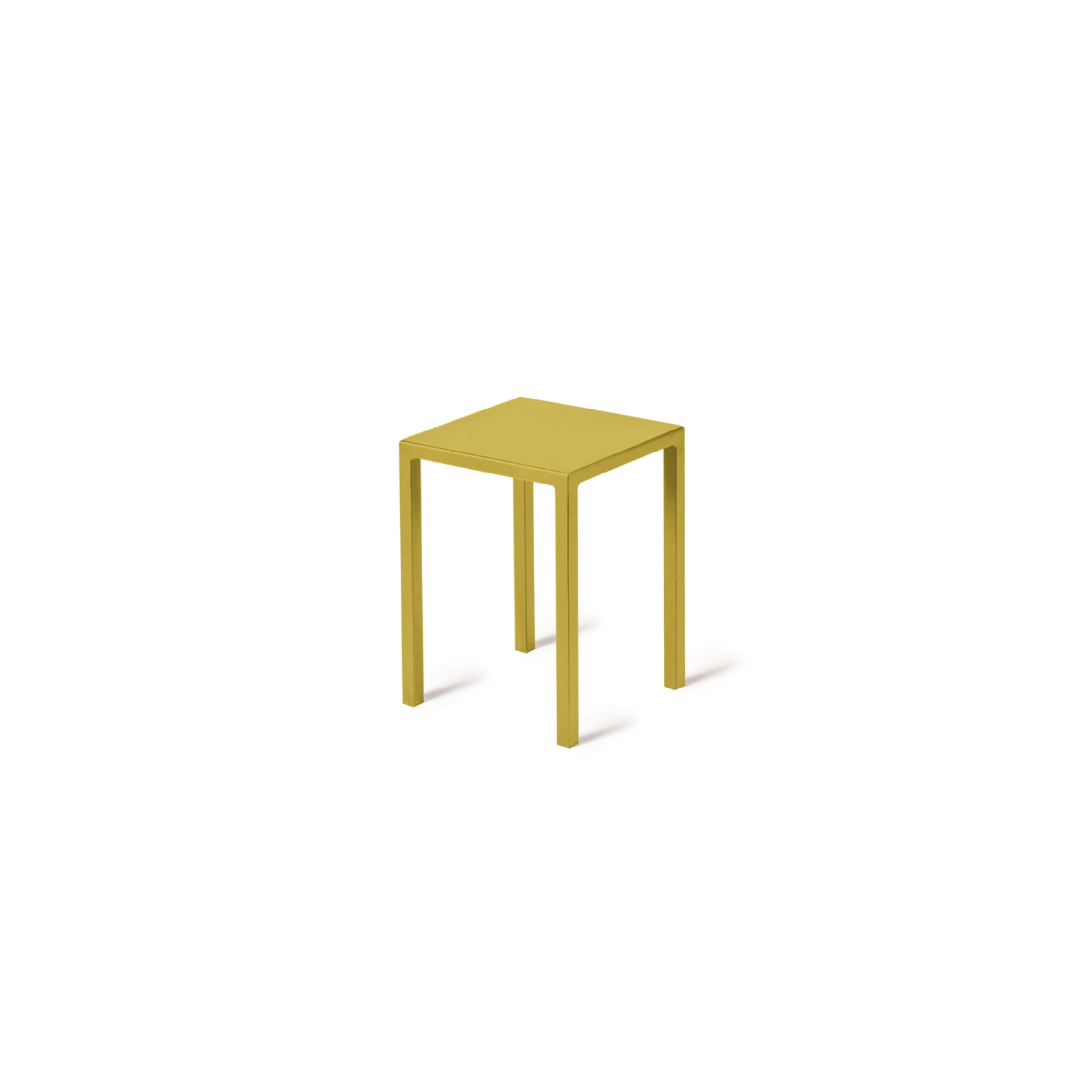 Quatris Modern Metal Low Stool, Garden Coffee Table