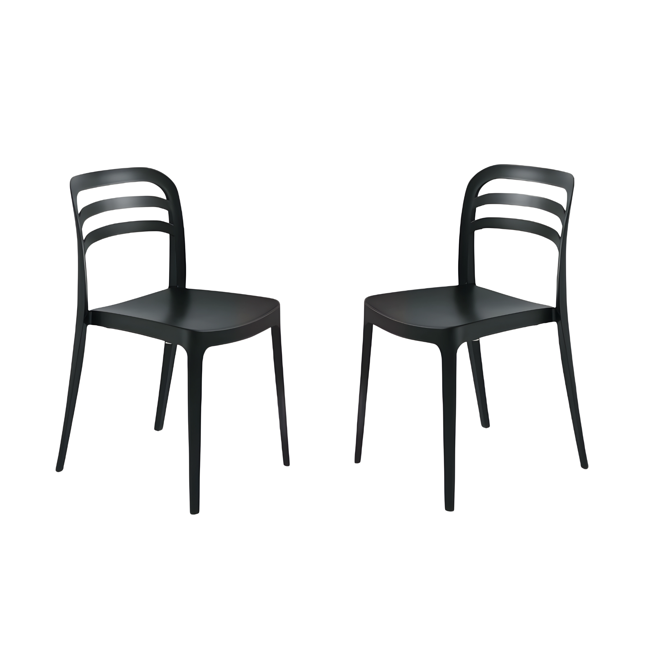 "Guapa" dining chair set in polypropylene 50x51 cm 82h