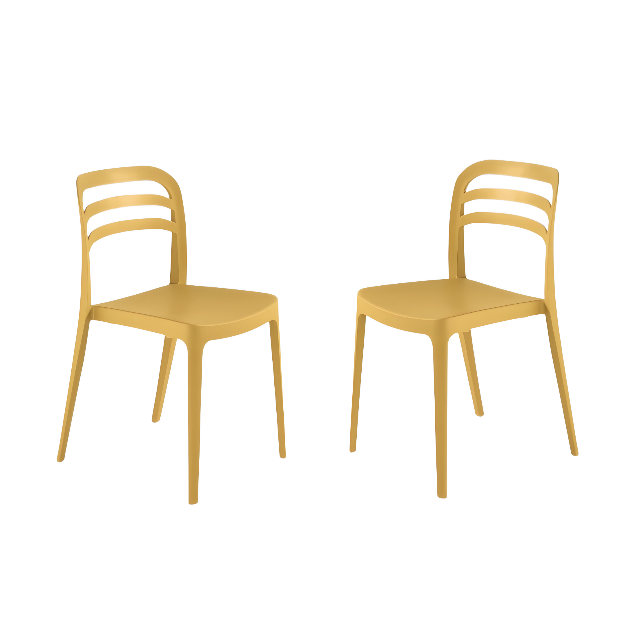 "Guapa" dining chair set in polypropylene 50x51 cm 82h