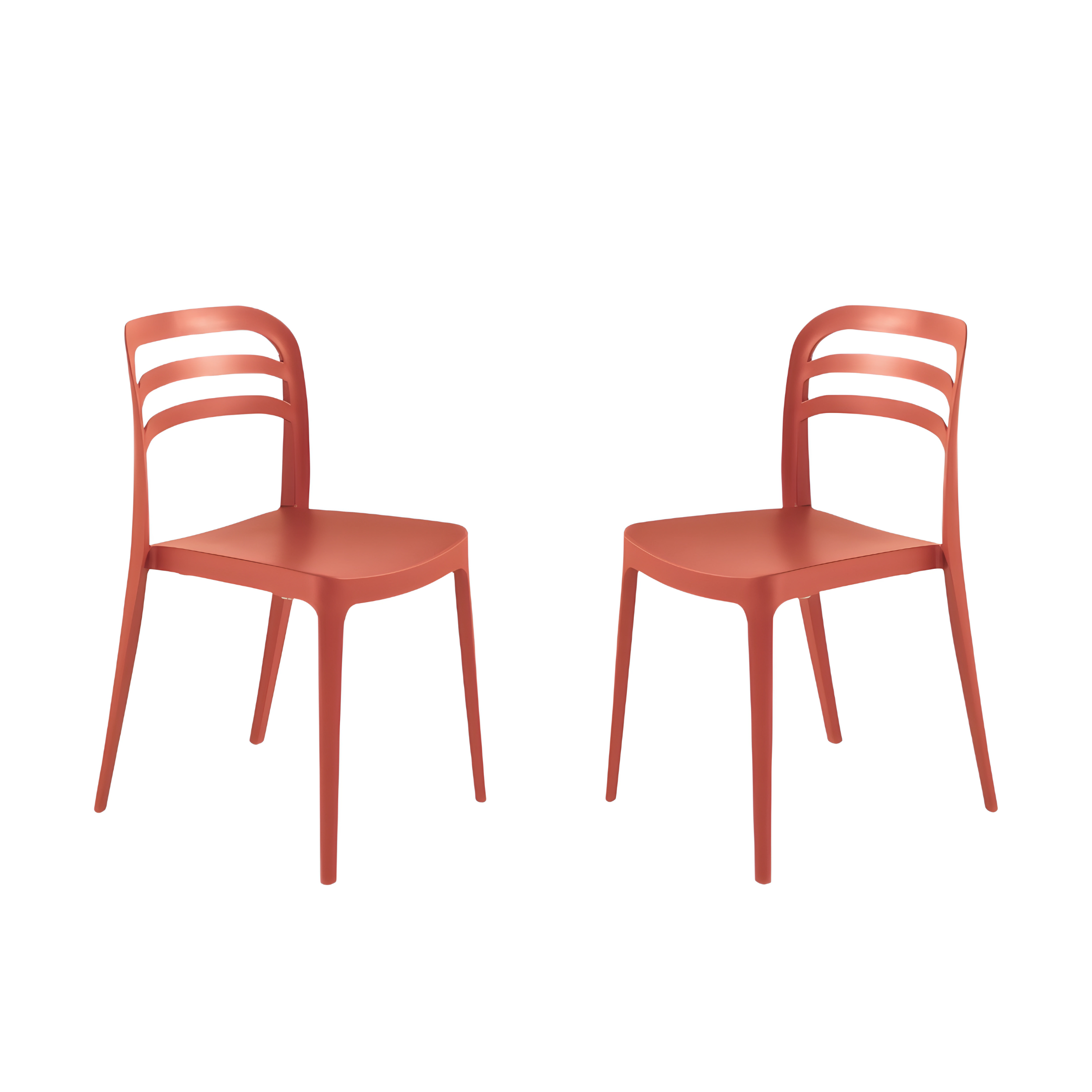 "Guapa" dining chair set in polypropylene 50x51 cm 82h
