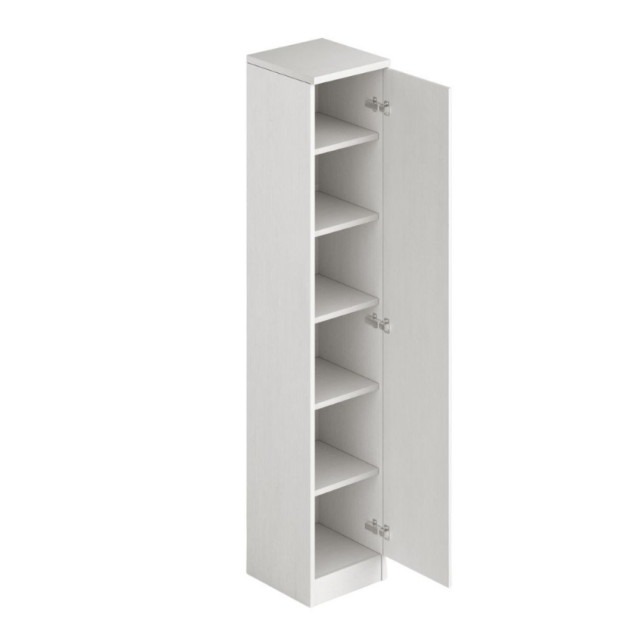 "Dry" column with 1 door and versatile shelves, 38x36 cm, 182 cm high