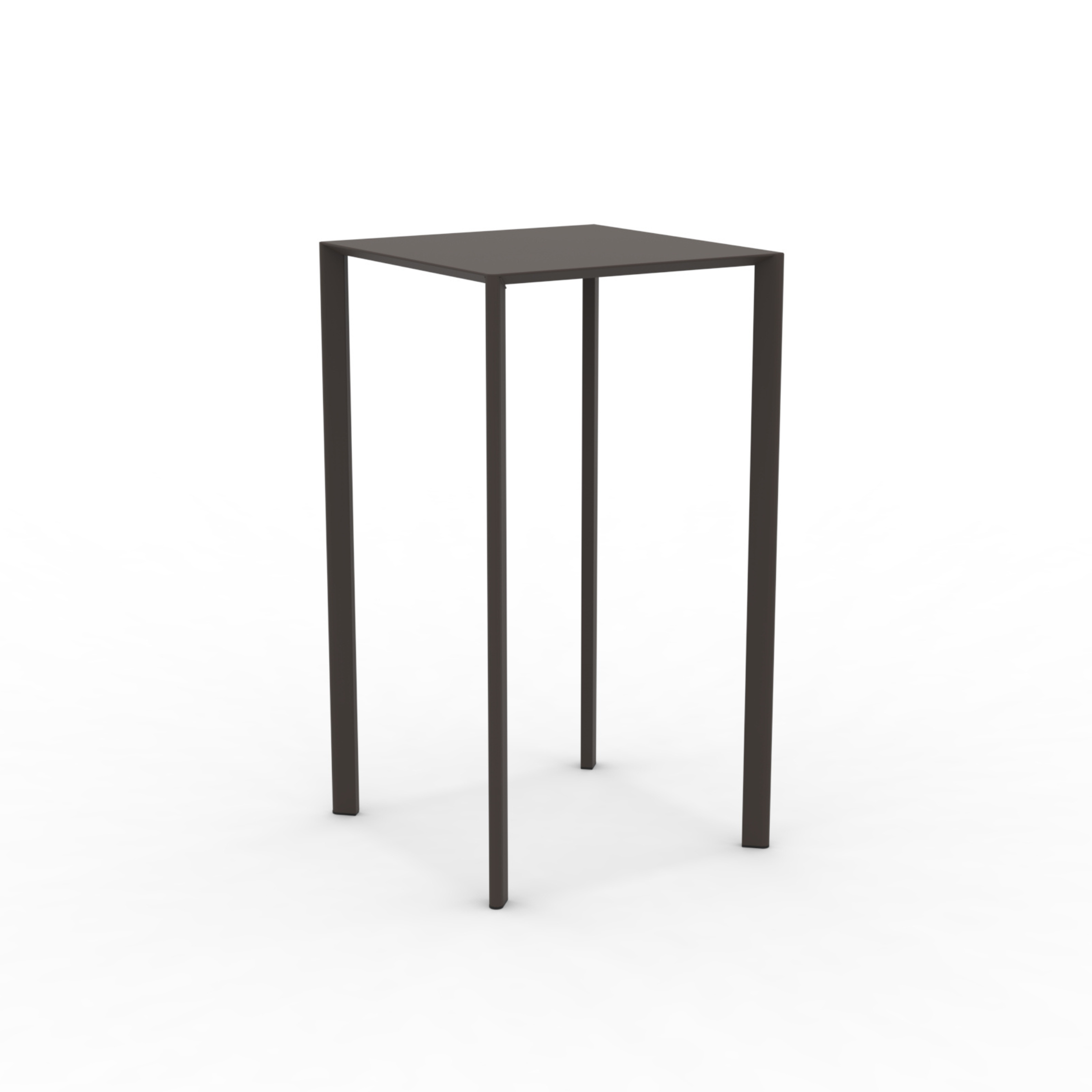 "Fox2" stackable square metal garden table, 60x60 cm, 110 cm high