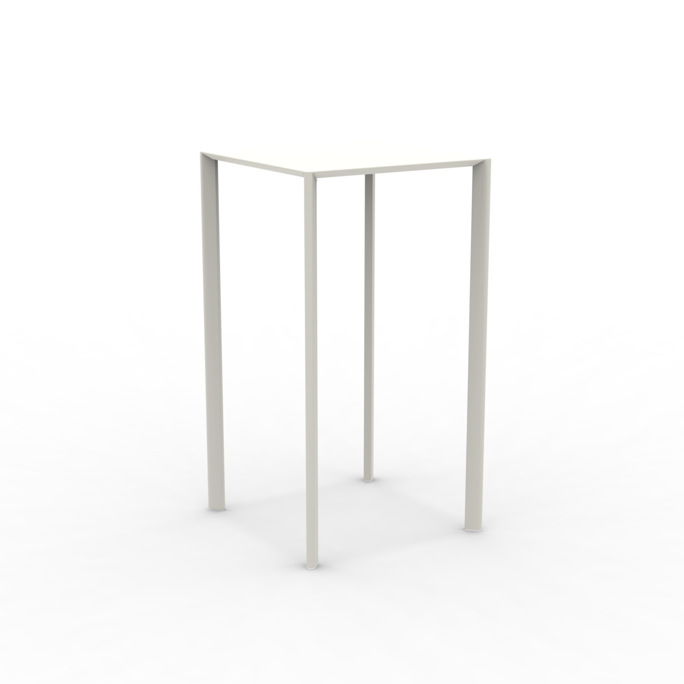 "Fox2" stackable square metal garden table, 60x60 cm, 110 cm high