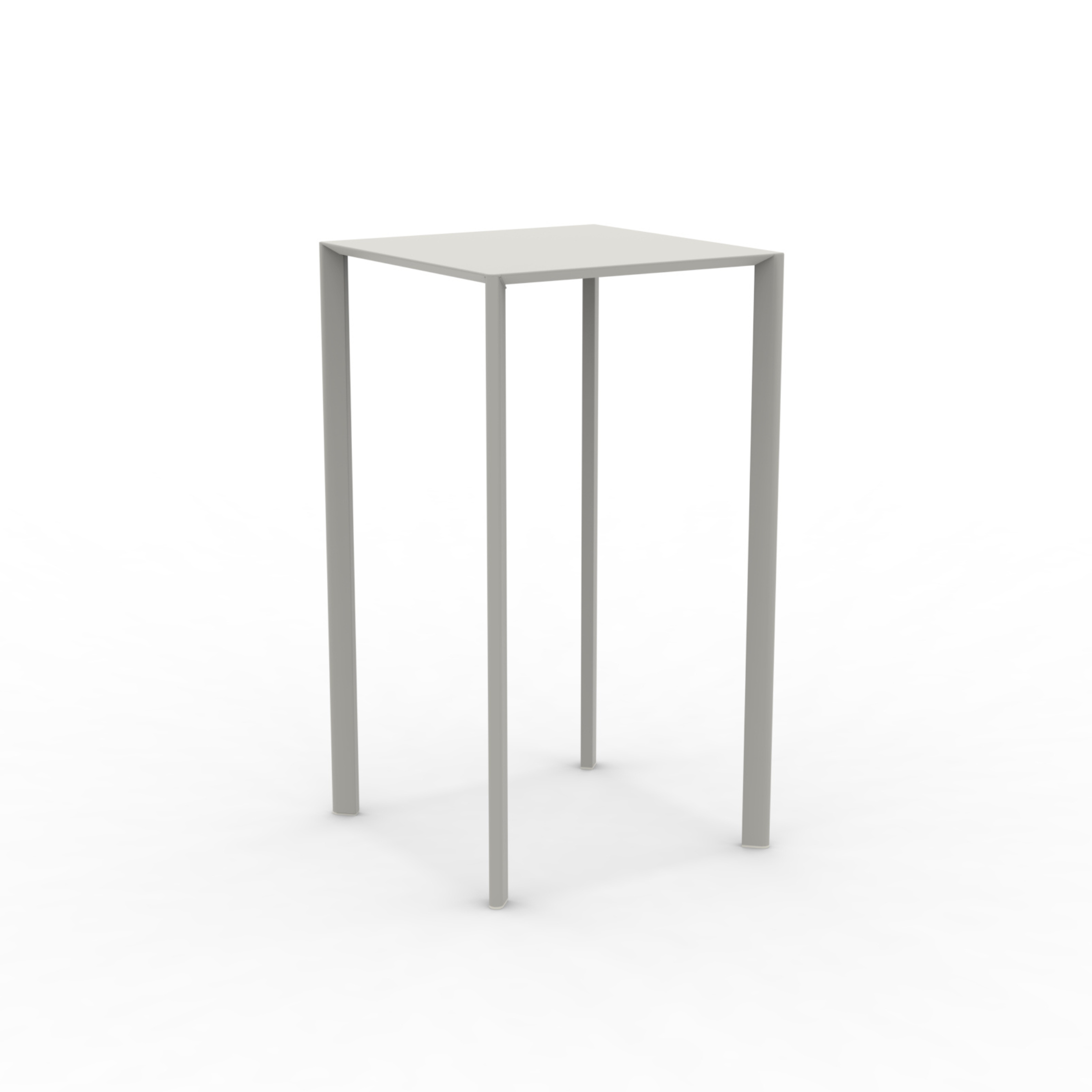 "Fox2" stackable square metal garden table, 60x60 cm, 110 cm high