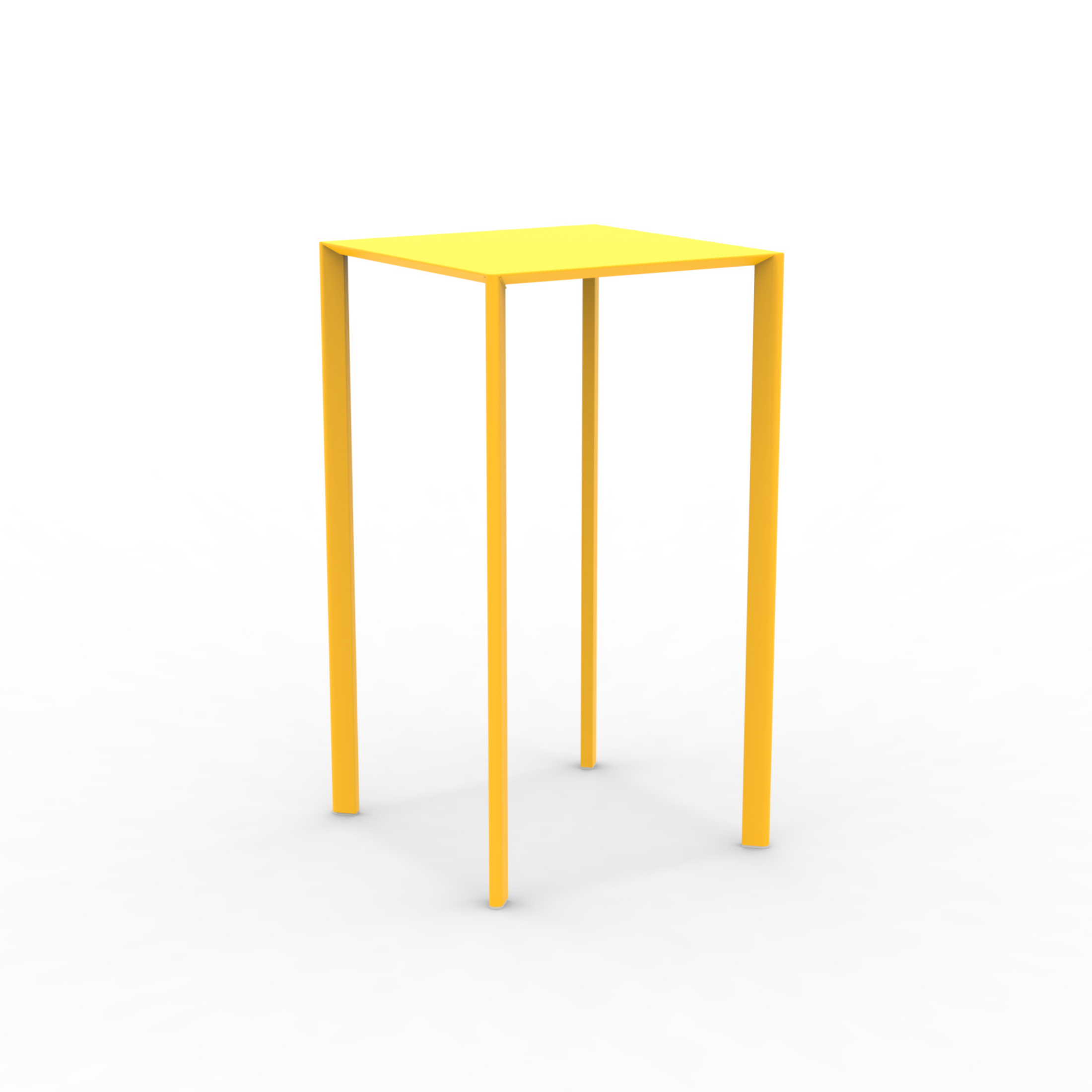 "Fox2" stackable square metal garden table, 60x60 cm, 110 cm high