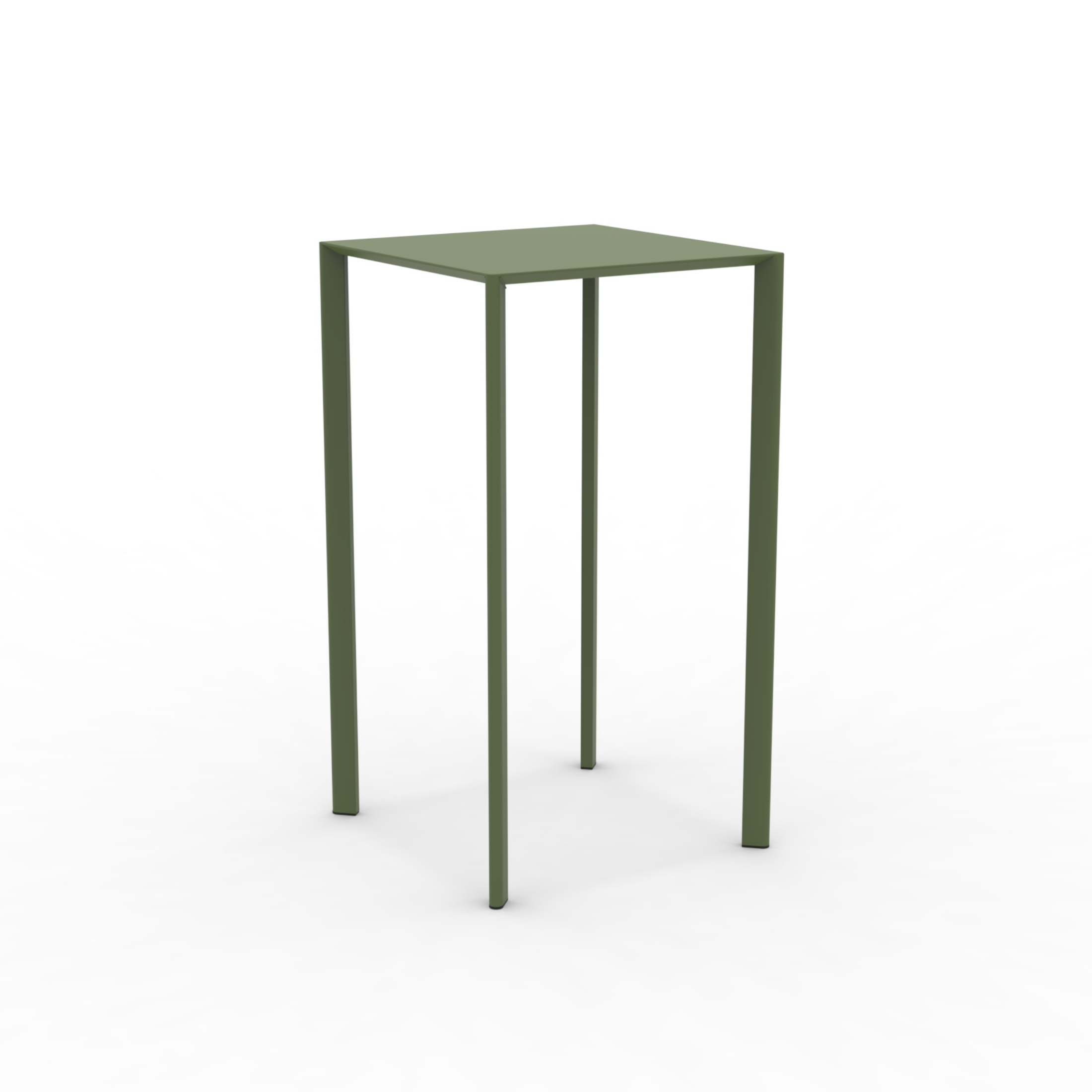 "Fox2" stackable square metal garden table, 60x60 cm, 110 cm high