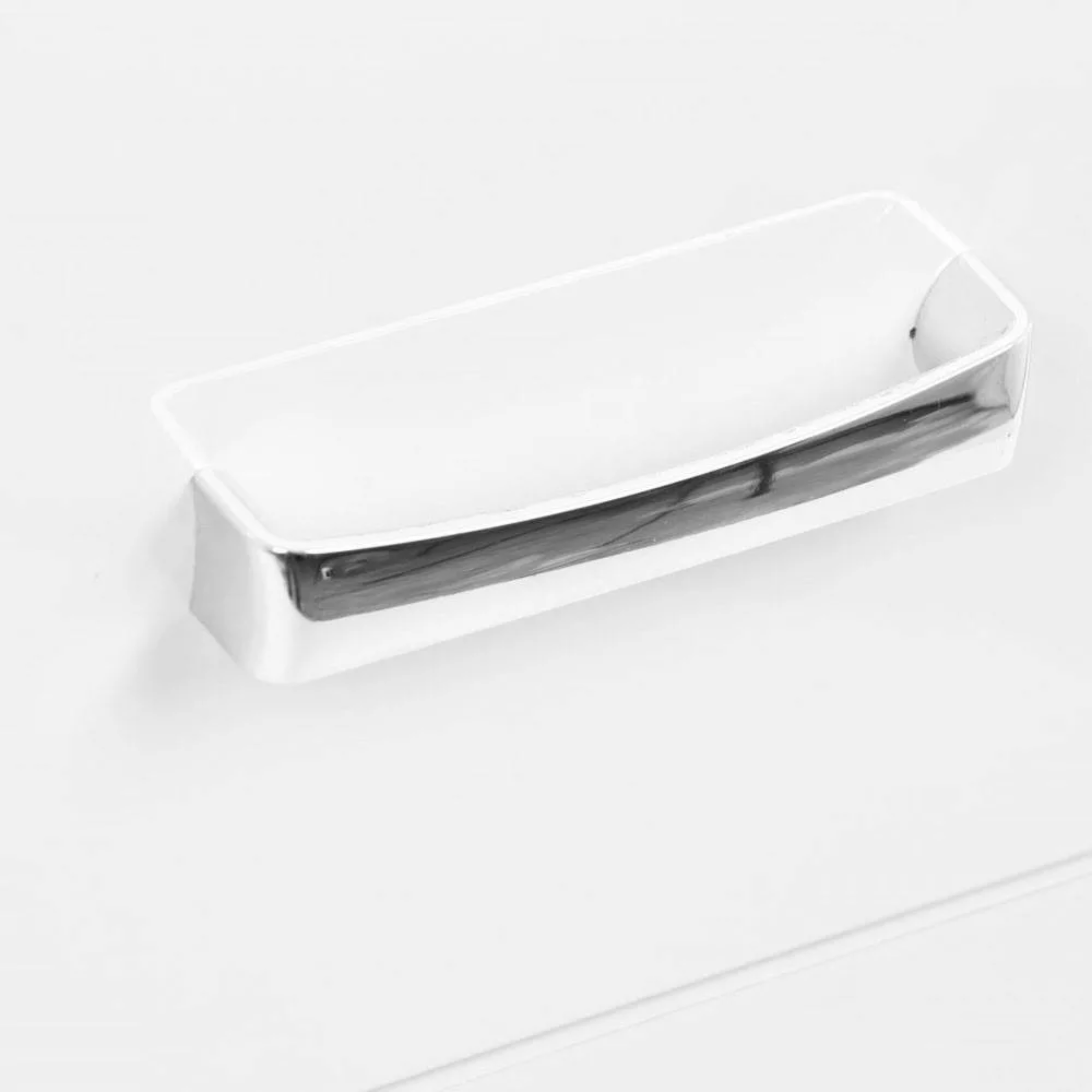 "Elendir" bathroom cabinet with integrated ceramic sink, handles and chrome feet