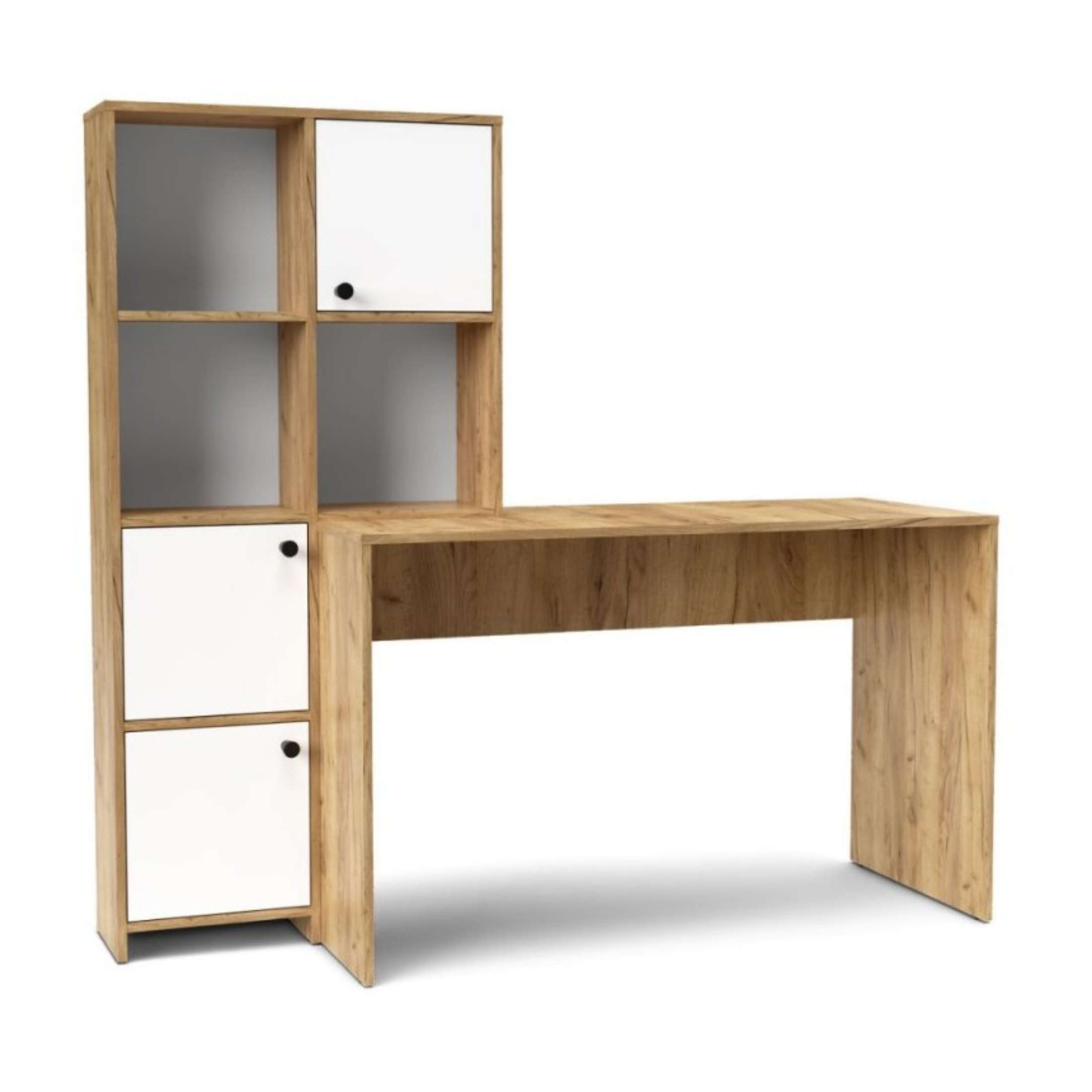 "Eternal" modern desk with versatile bookcase, 156x55 cm, 71h