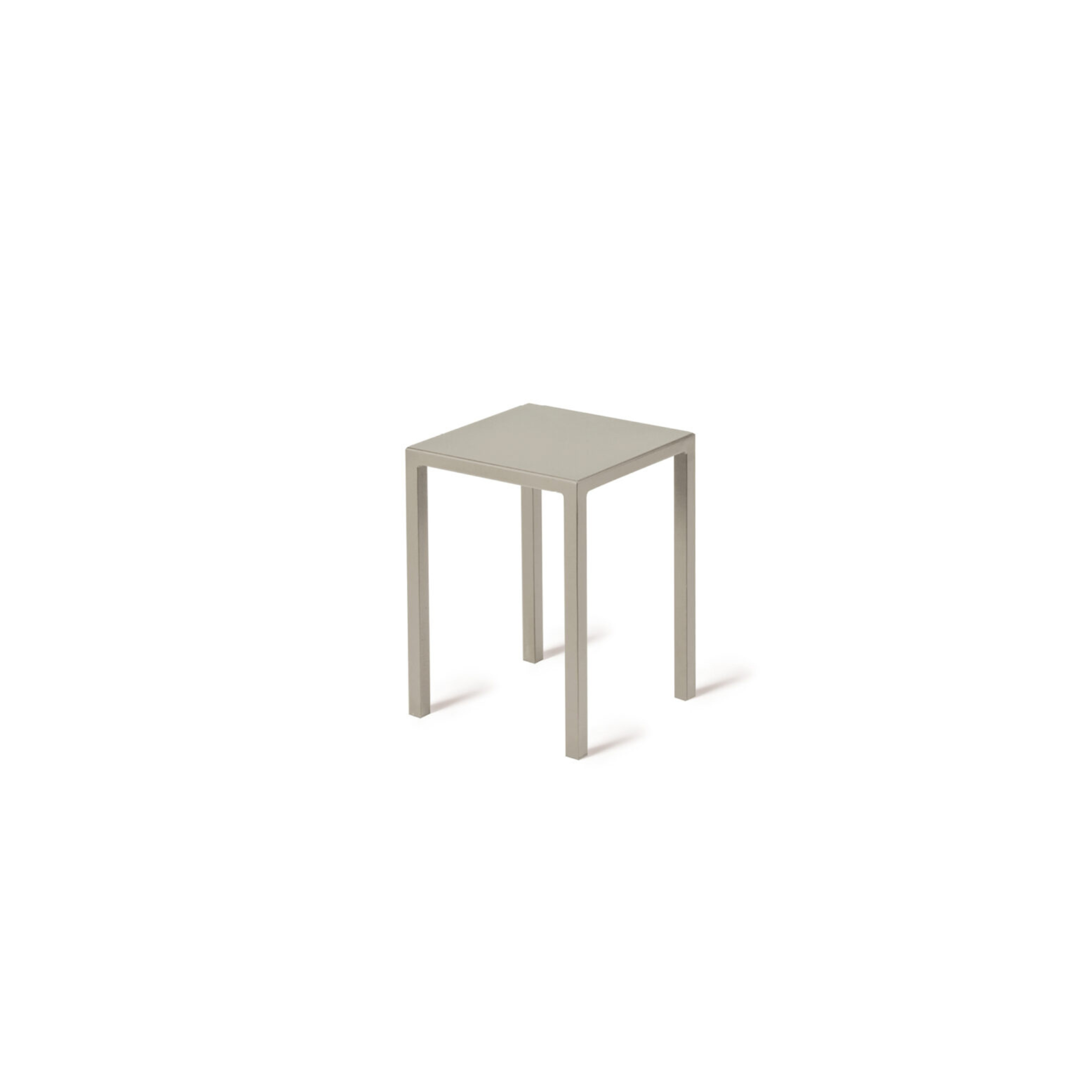 Quatris Modern Metal Low Stool, Garden Coffee Table