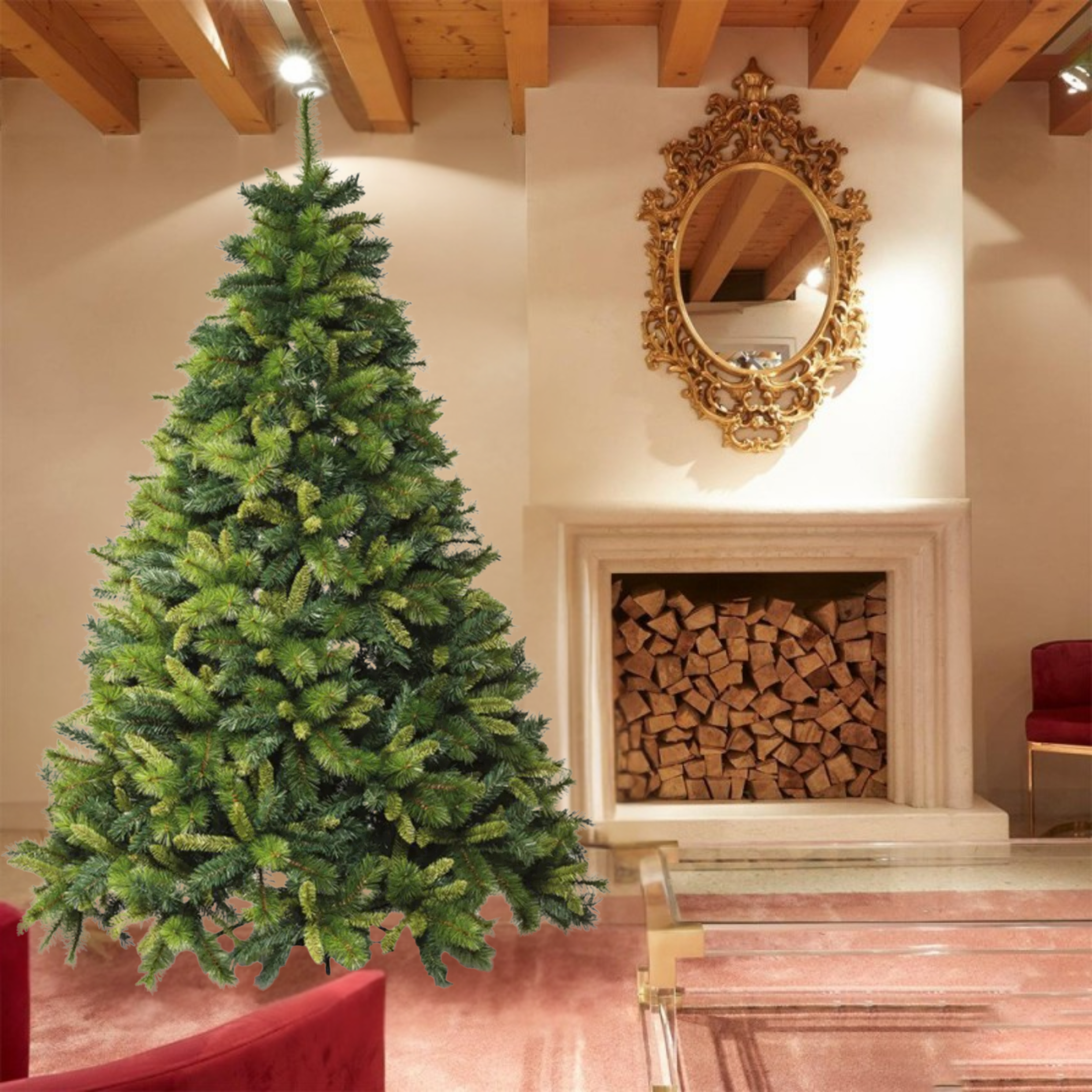 "Rafael" Christmas tree made of PP pine needle effect + high-quality PVC