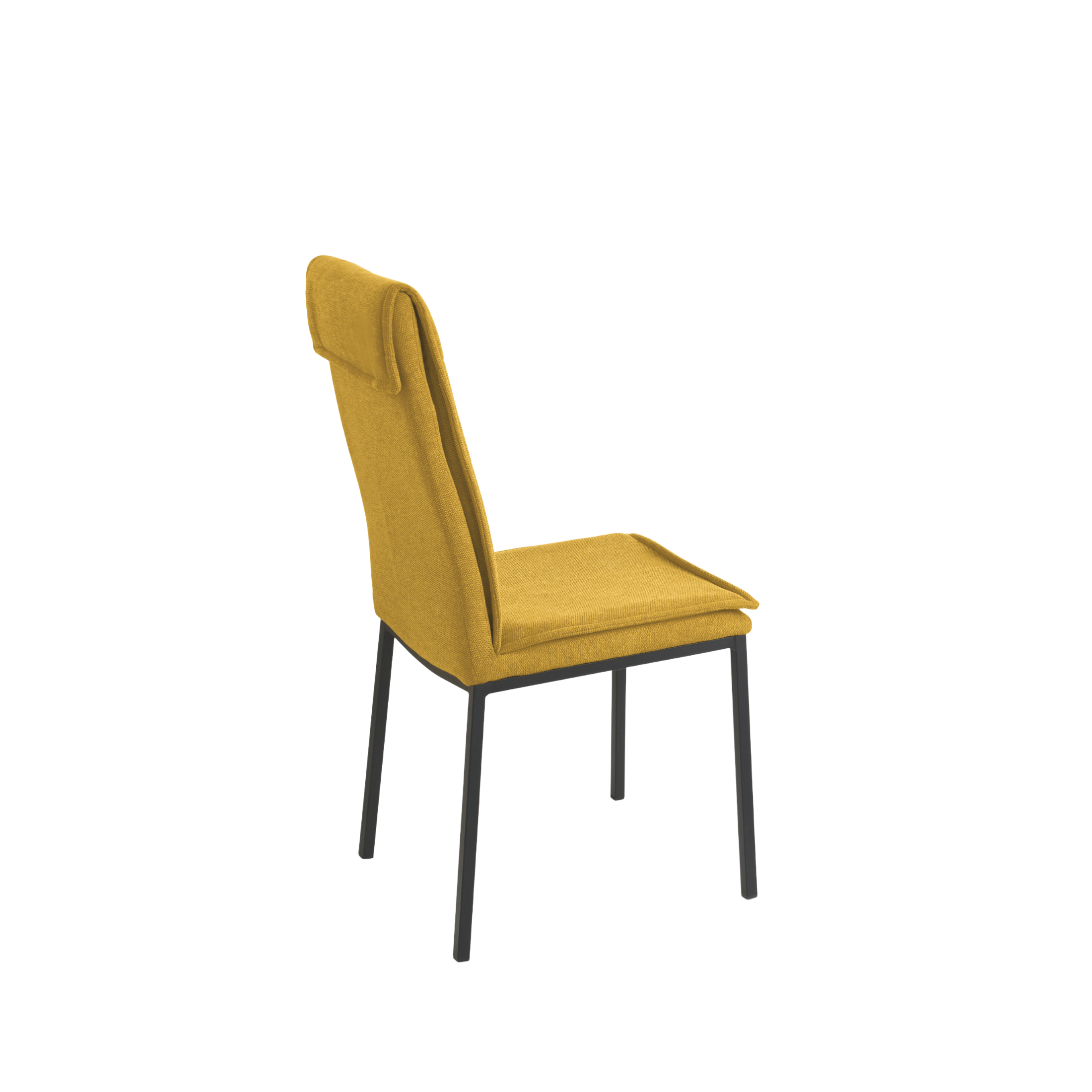 Set of "Lymba" padded dining chairs with metal frame, 45x60 cm, 98h