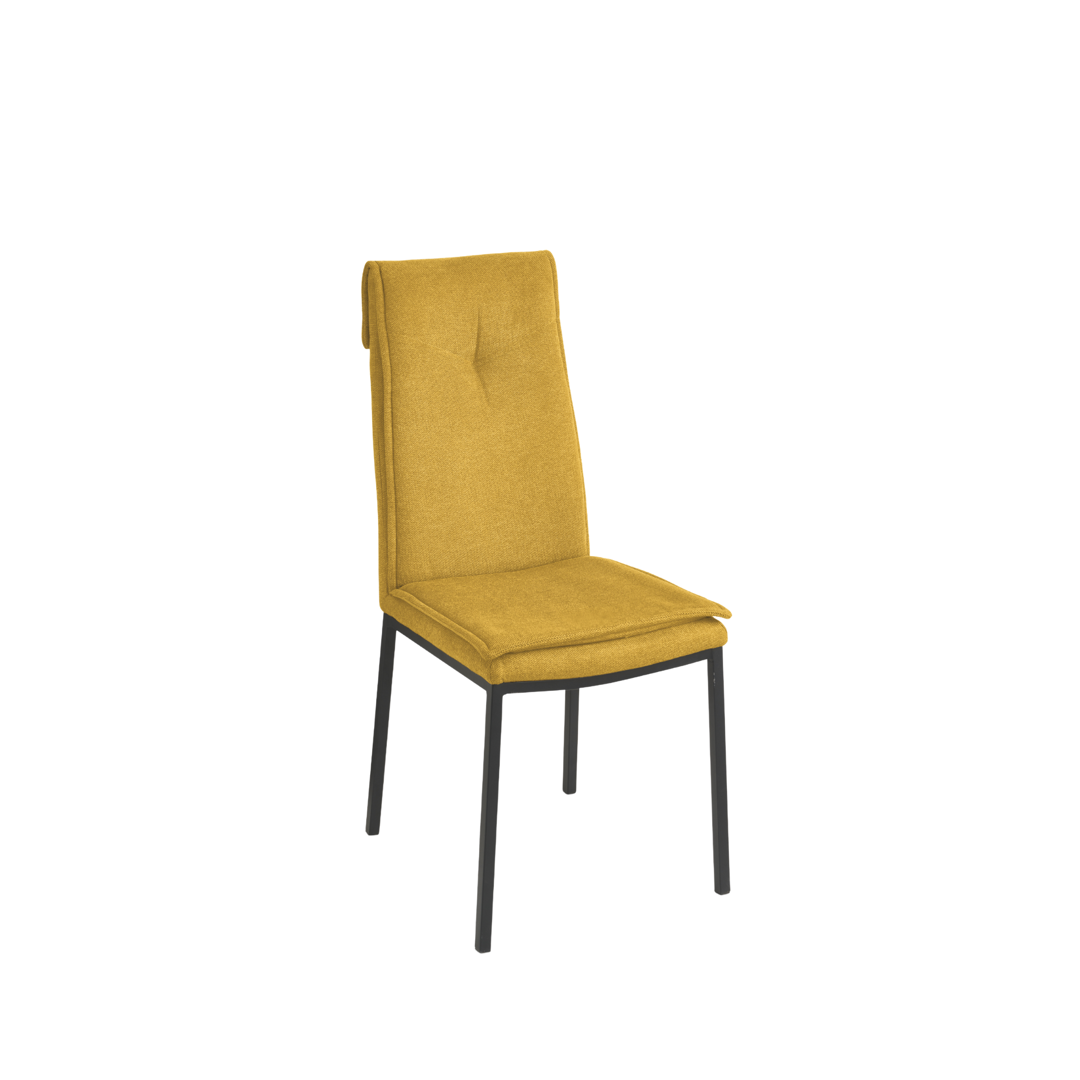 Set of "Lymba" padded dining chairs with metal frame, 45x60 cm, 98h