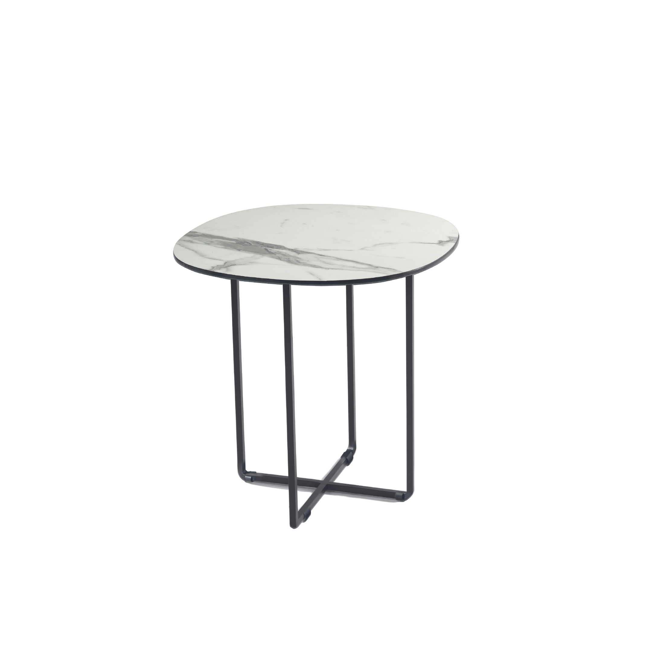 Modern "Jason" living room coffee table with metal frame