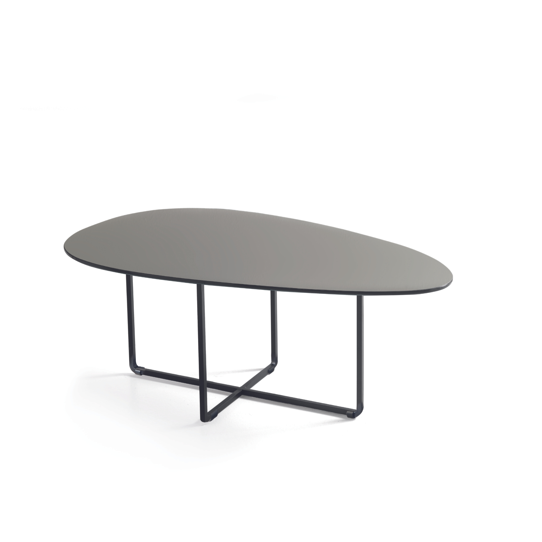 Modern "Jason" living room coffee table with metal frame