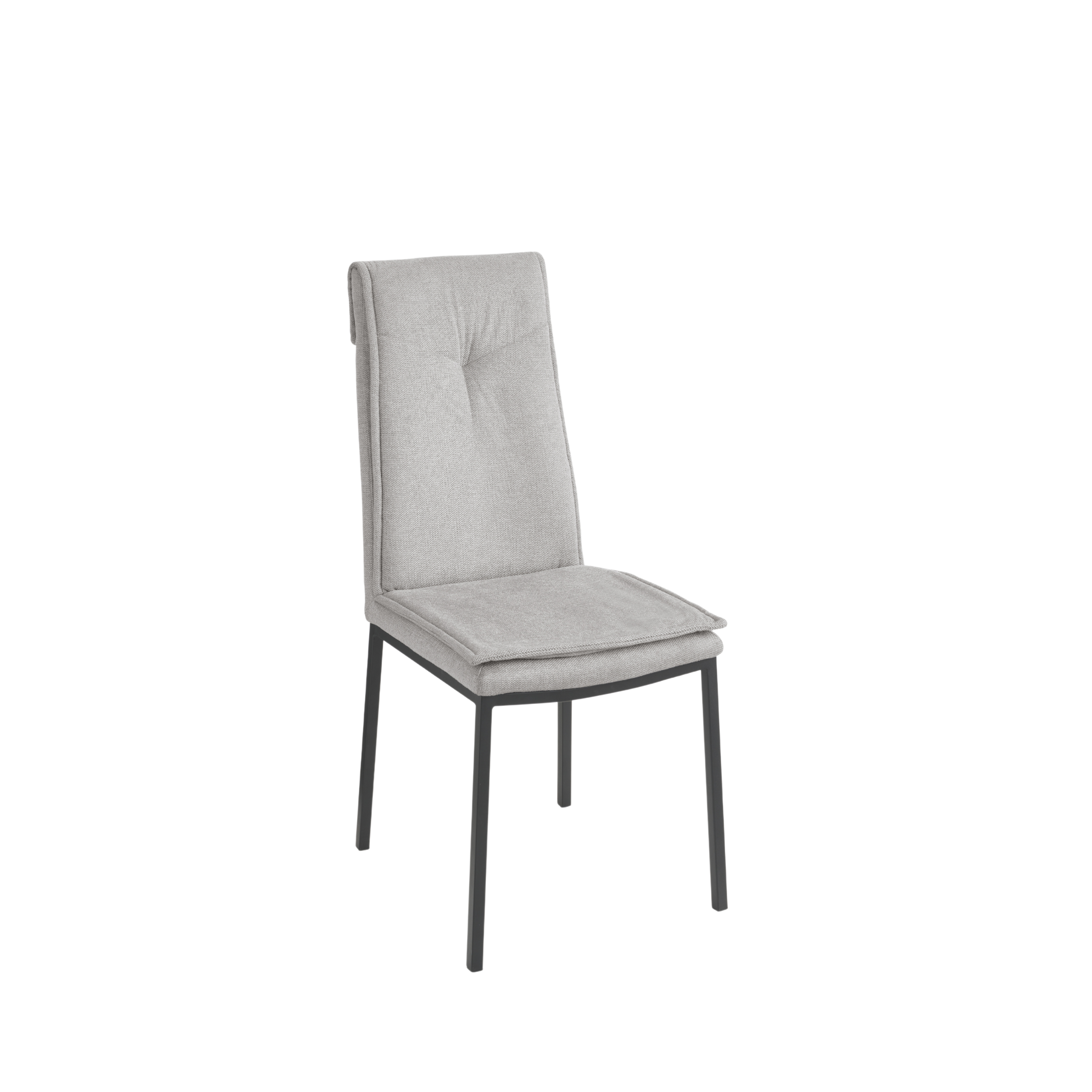 Set of "Lymba" padded dining chairs with metal frame, 45x60 cm, 98h