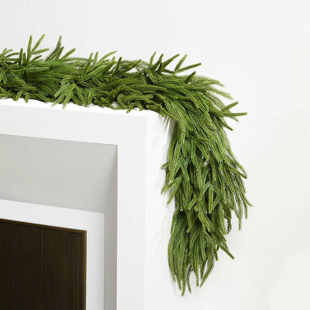 Norfolk Pine "Pattyx" Christmas Wreath in Real Touch PE, 270 cm