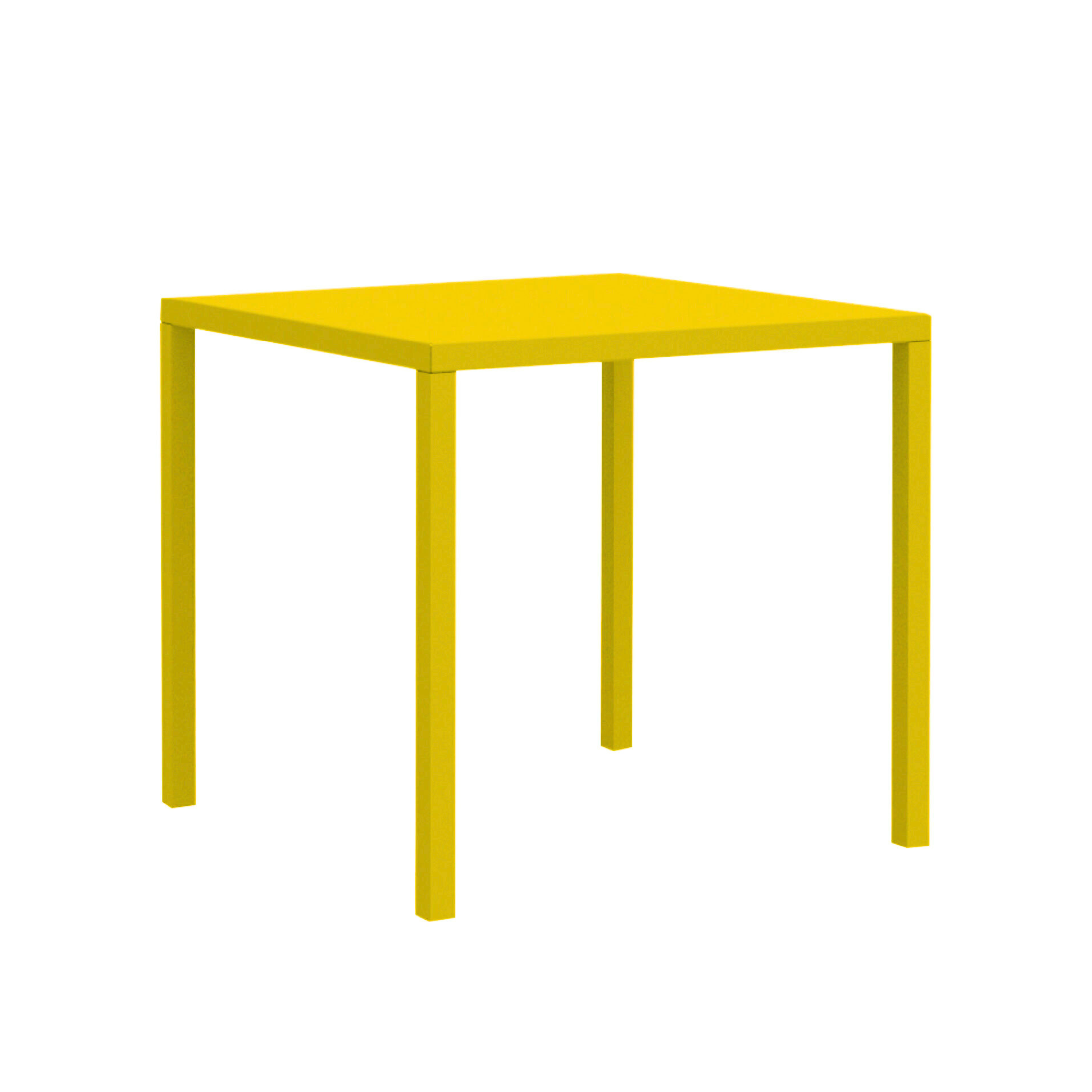 Fixed rectangular metal garden table "Quatris" 80x60 cm 75h
