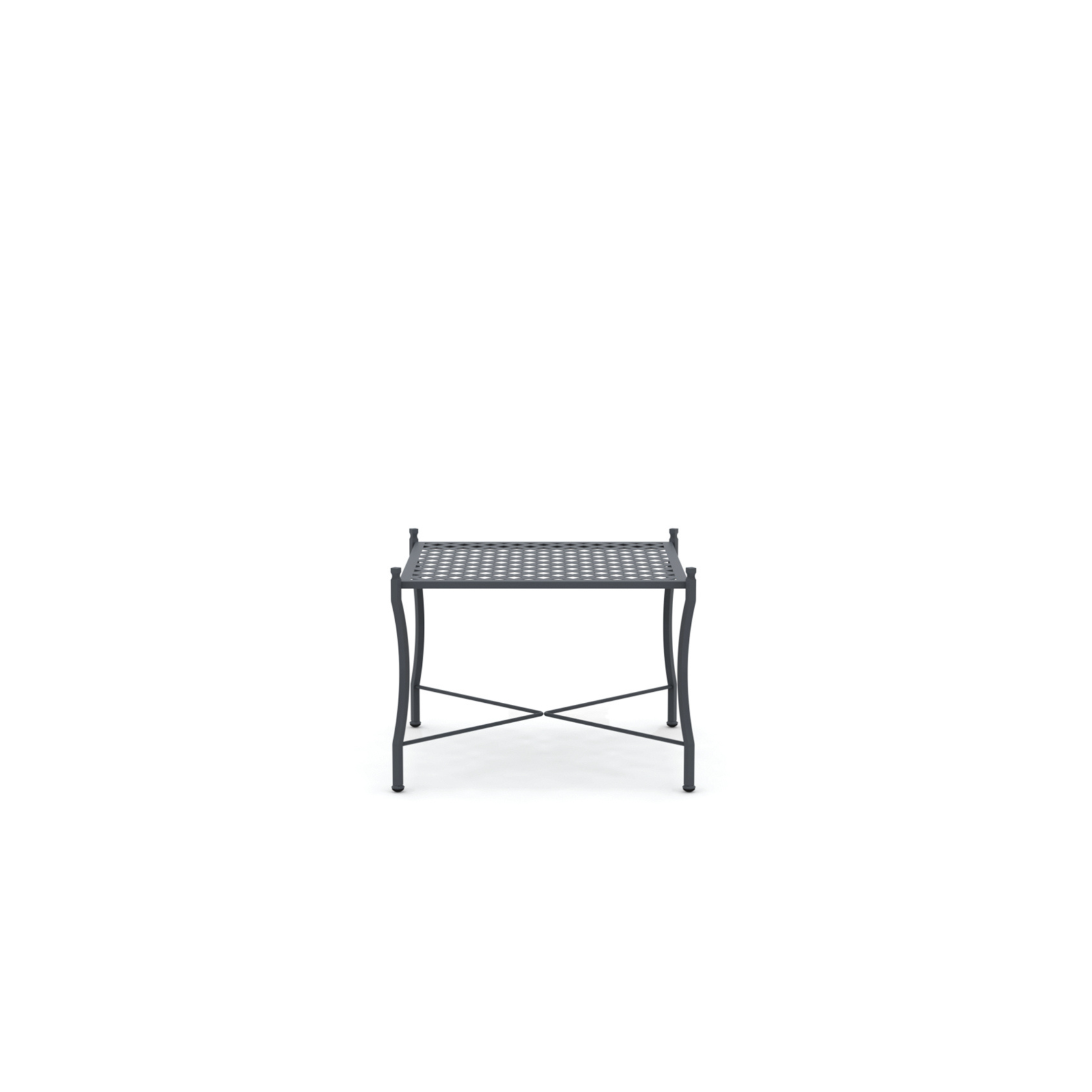 "Springtime" metal coffee table for garden, 64x64 cm, 49h