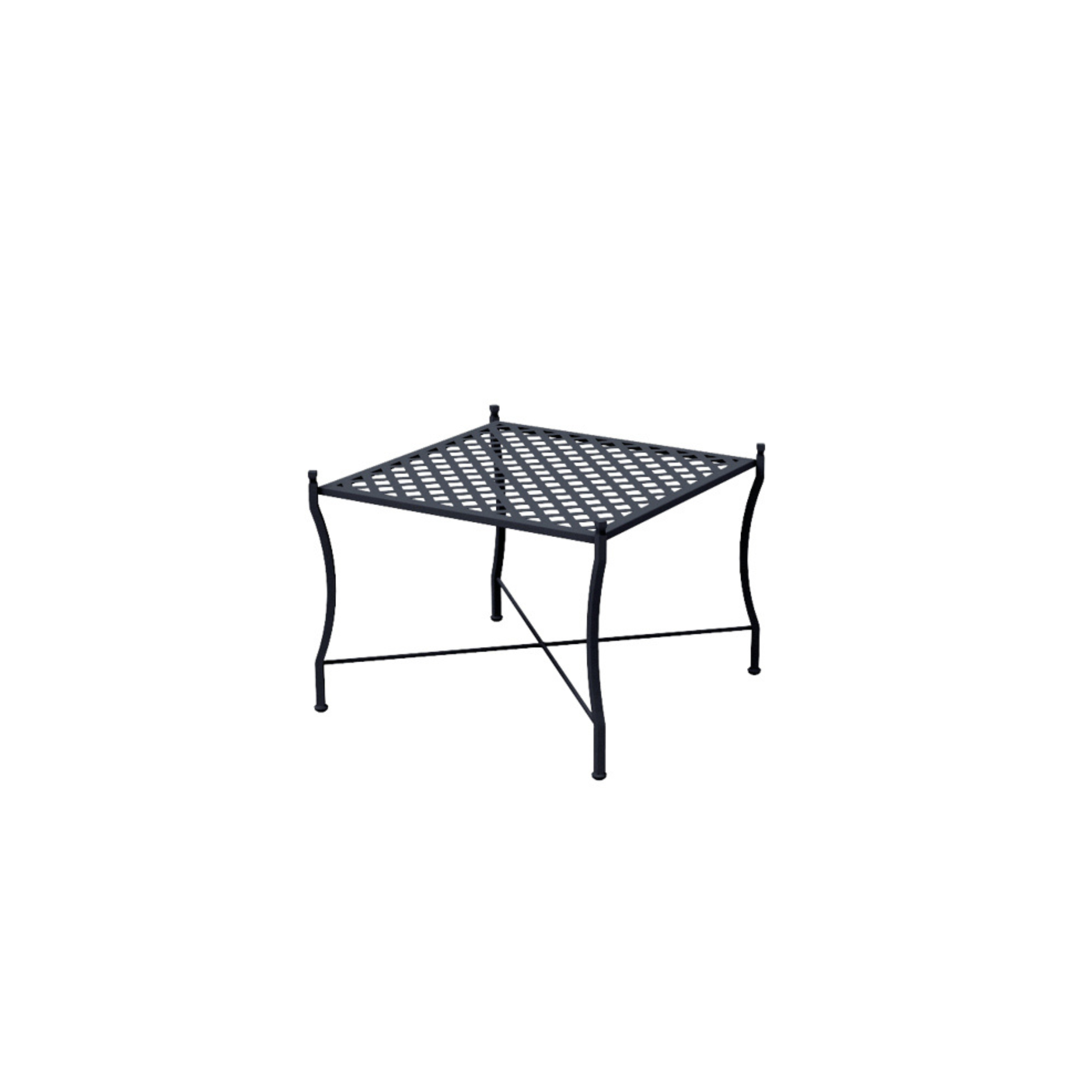 "Springtime" metal coffee table for garden, 64x64 cm, 49h