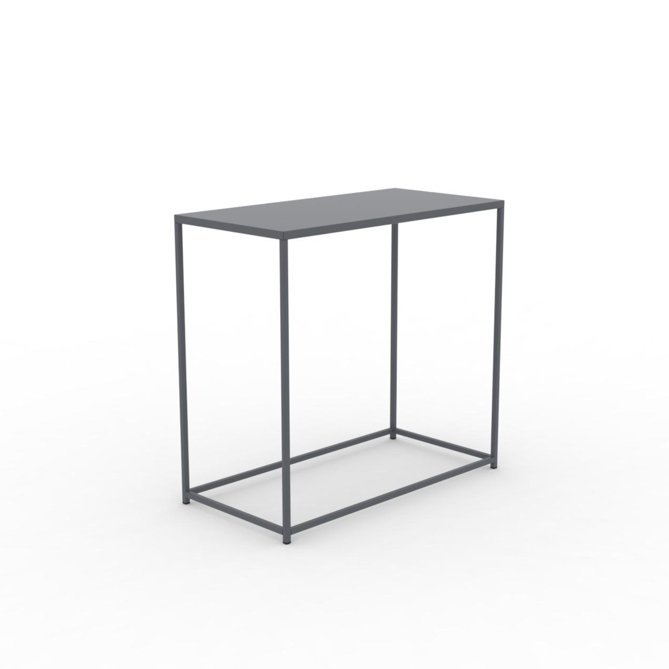 "Daisy" mobile metal garden console table, 40x80 cm, 75 cm high