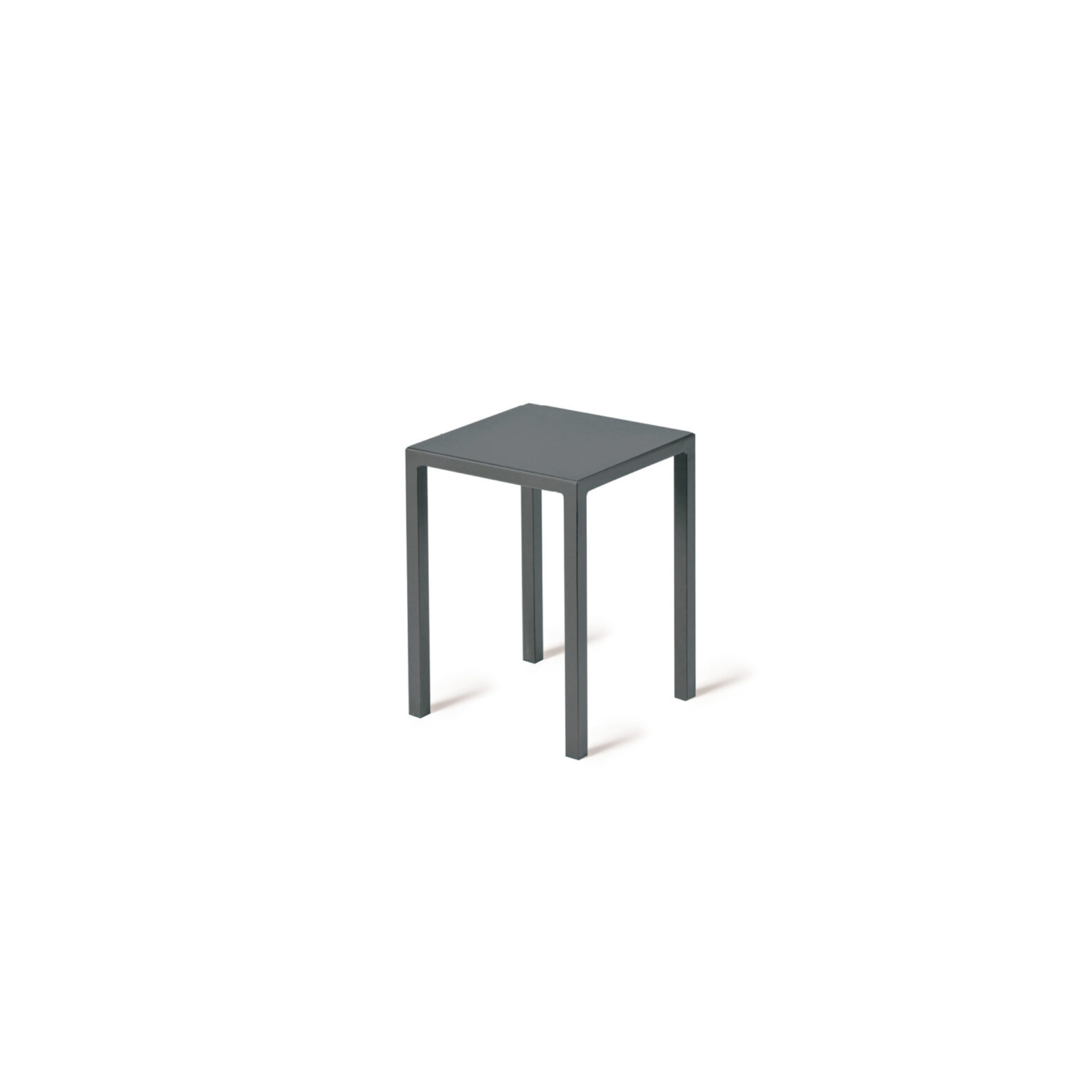 Quatris Modern Metal Low Stool, Garden Coffee Table