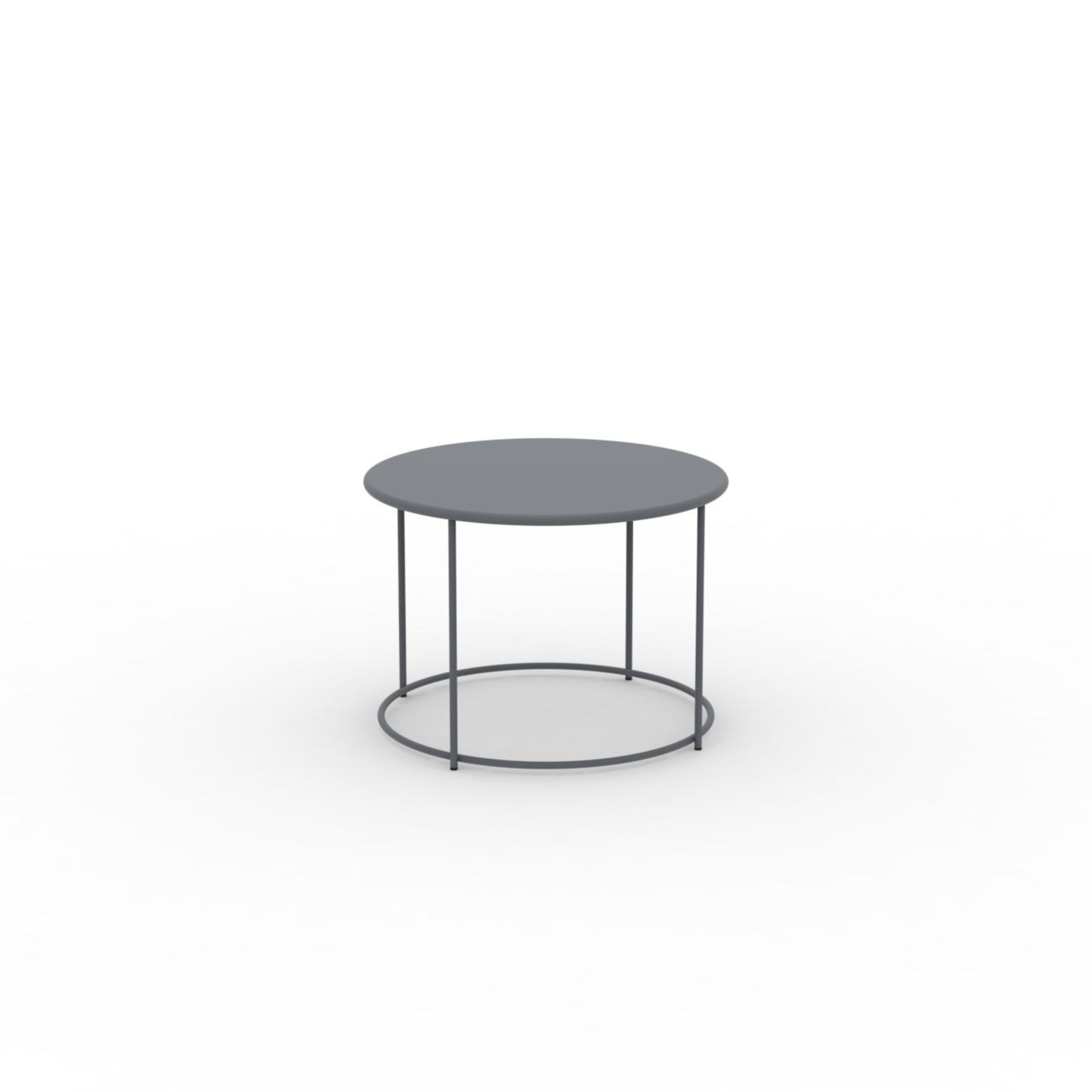 "Daisy" round metal coffee table for the garden, height 45 cm