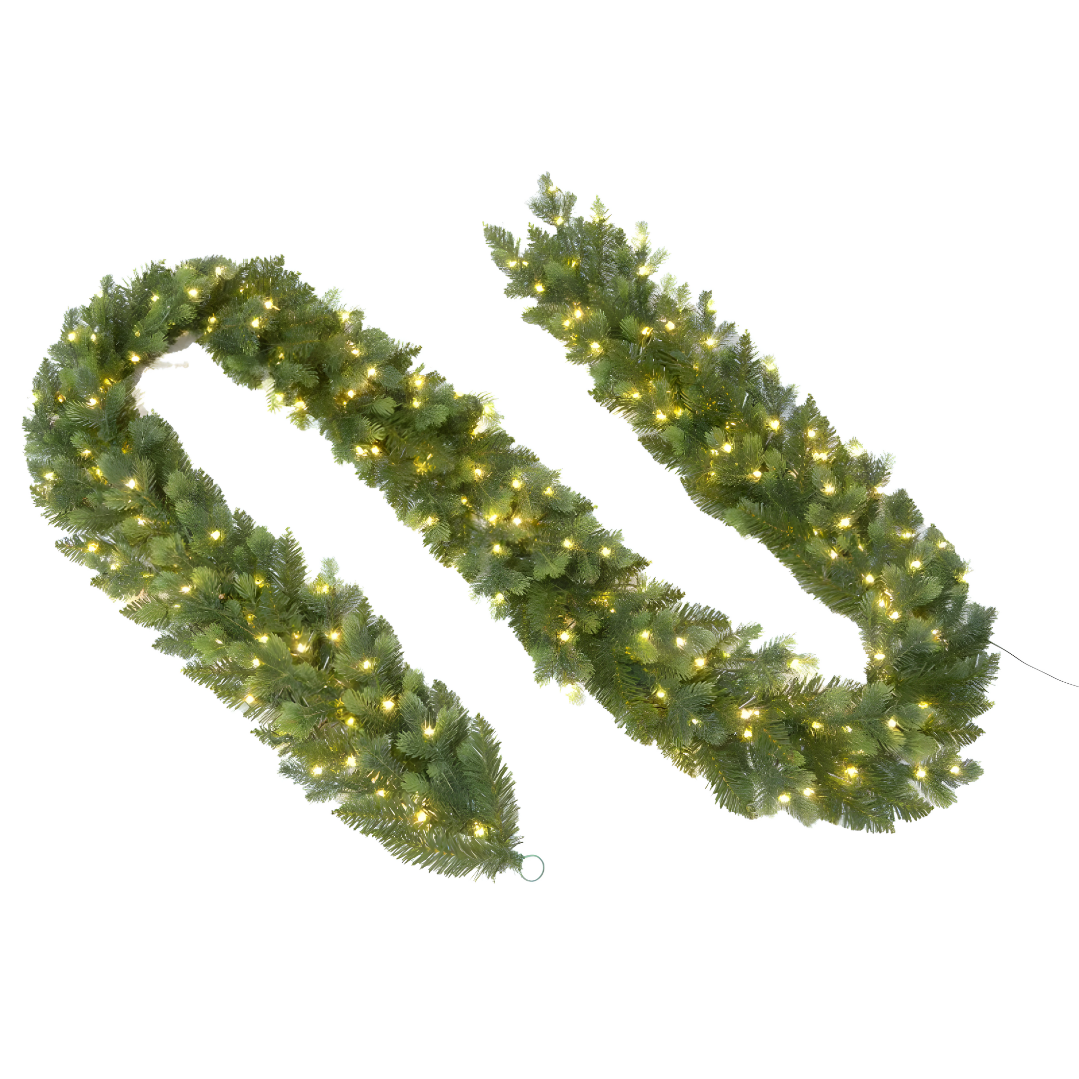 "Justin" Christmas garland with 200 LEDs, PE garland with Real Touch effect, 270 cm