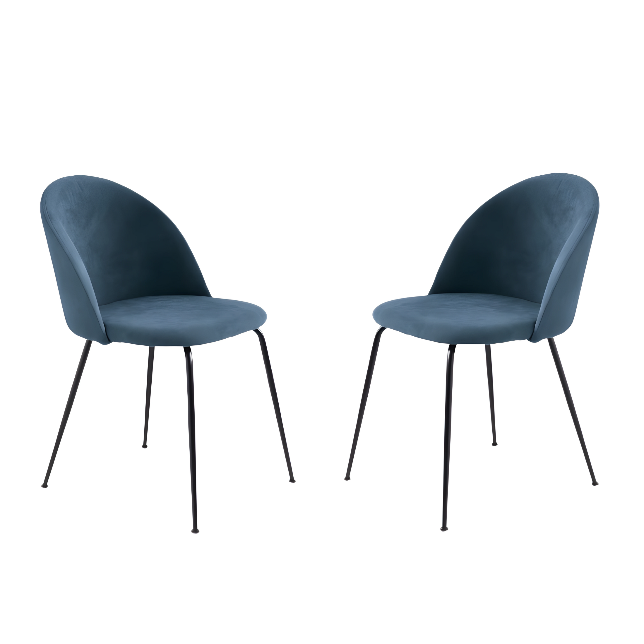 Set of modern "Prince" fabric dining chairs with padding, 50x52 cm, 81h