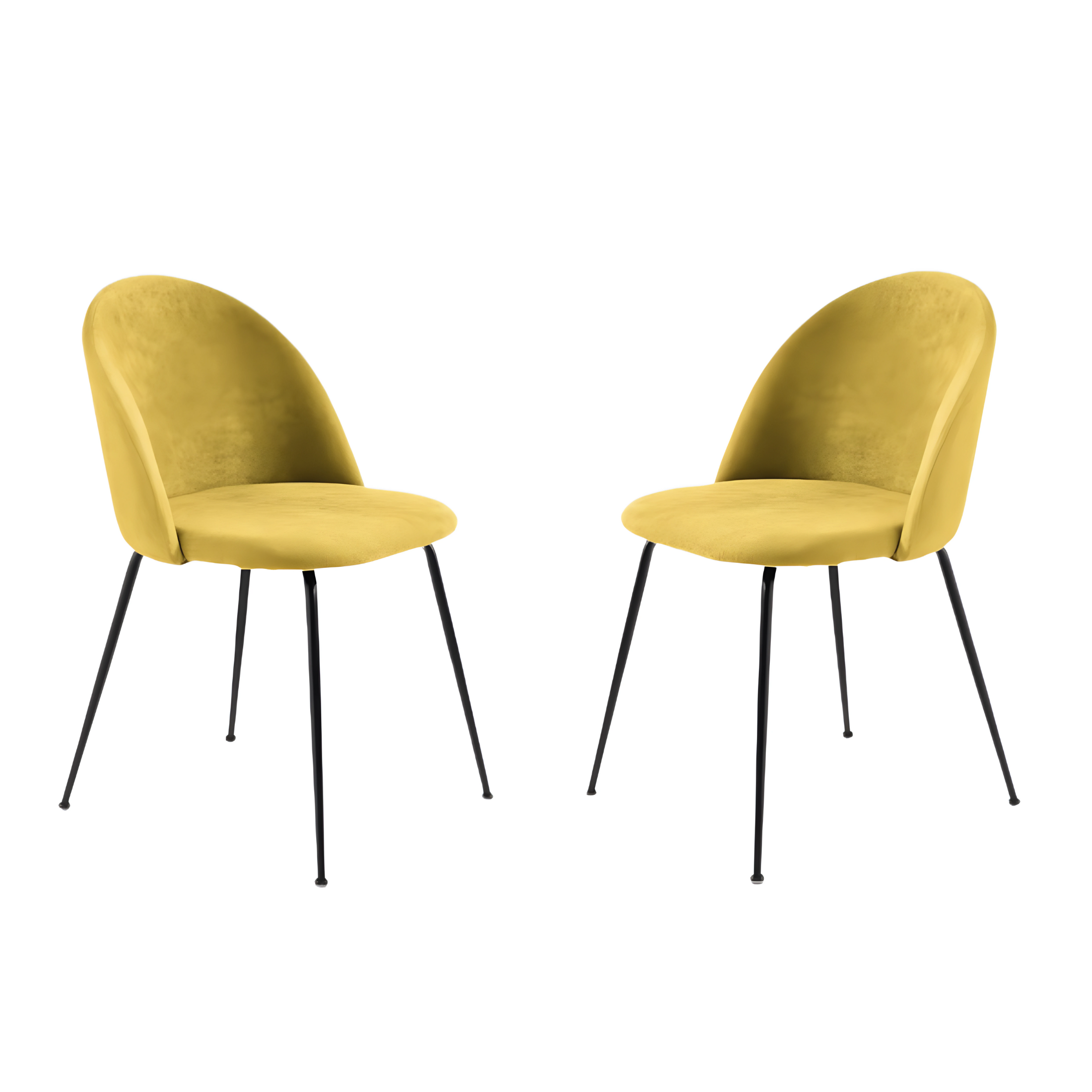 Set of modern "Prince" fabric dining chairs with padding, 50x52 cm, 81h