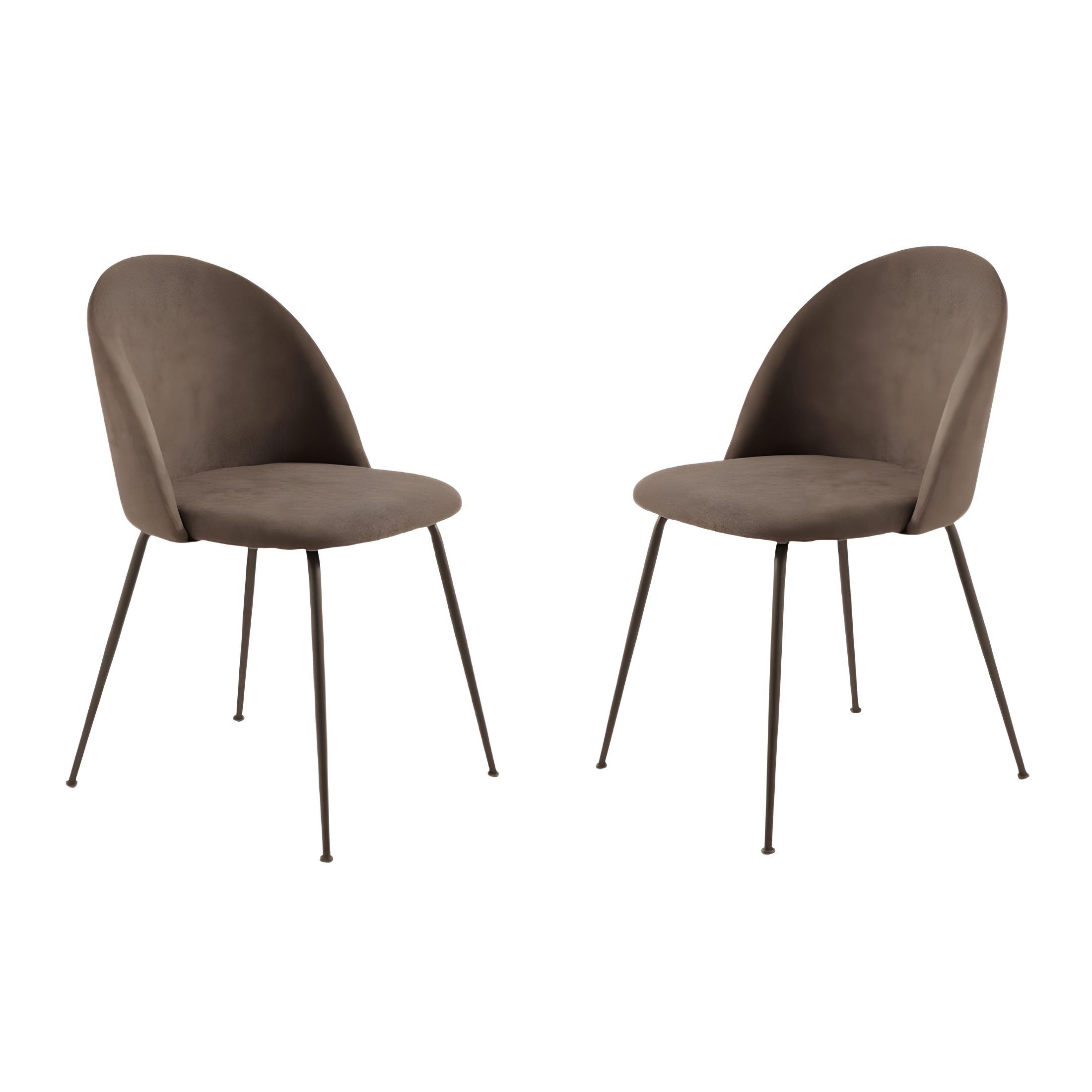 Set of modern "Prince" fabric dining chairs with padding, 50x52 cm, 81h
