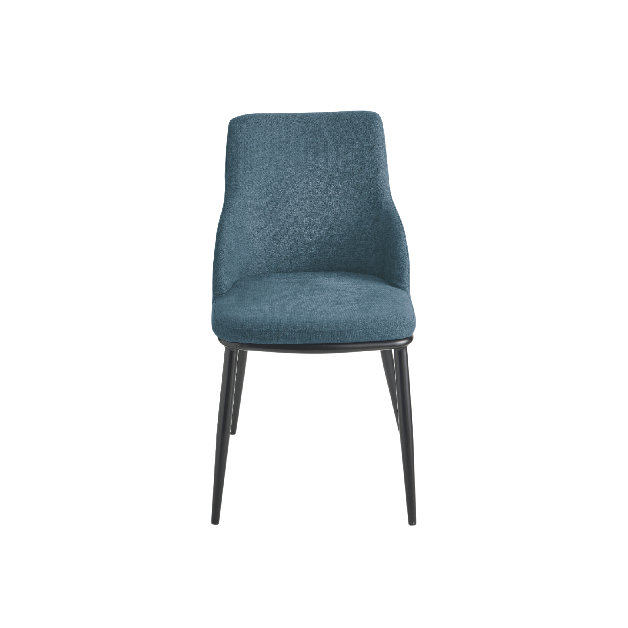 Set of "Malvina" fabric dining chairs with metal frame, 48x62 cm, 85 cm high