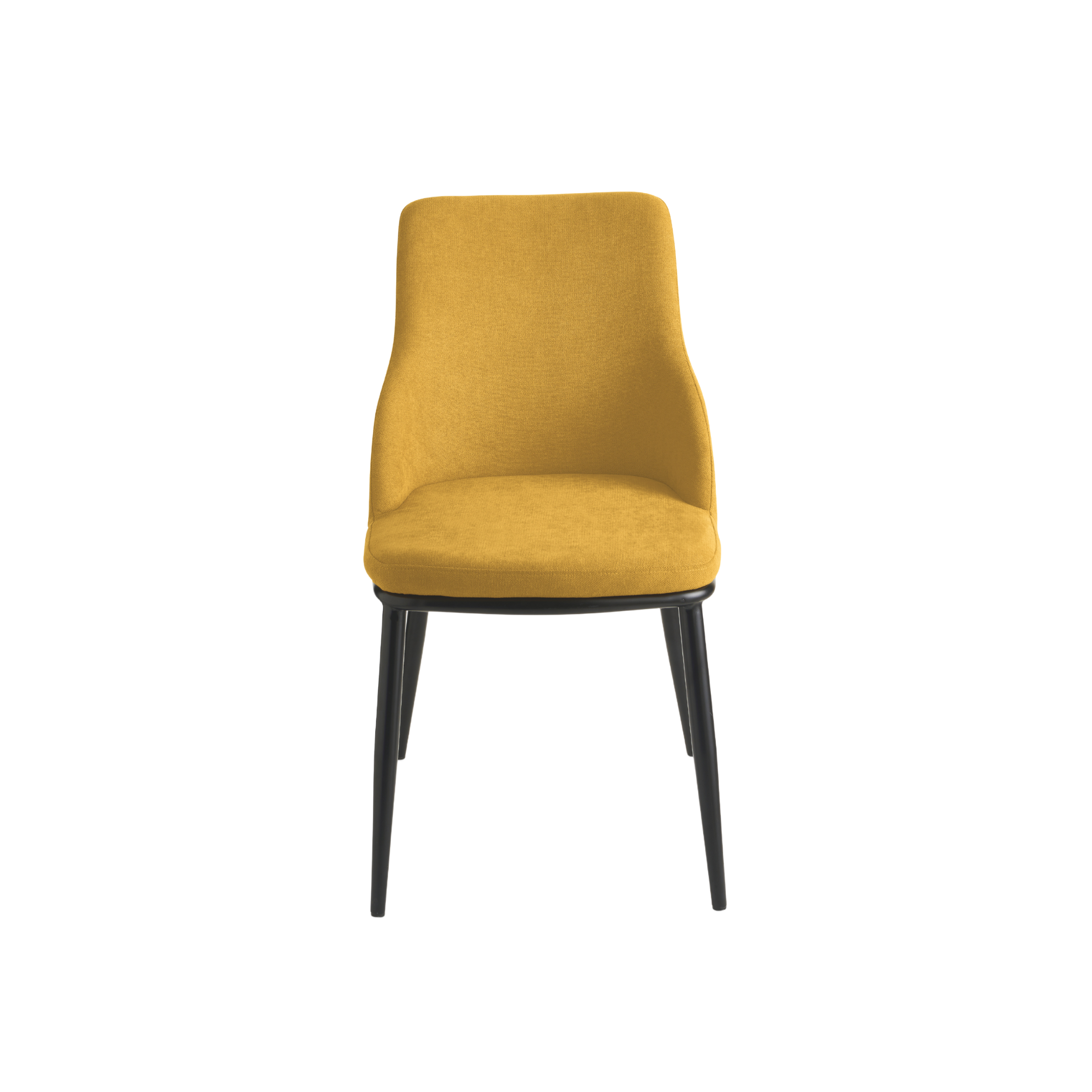 Set of "Malvina" fabric dining chairs with metal frame, 48x62 cm, 85 cm high