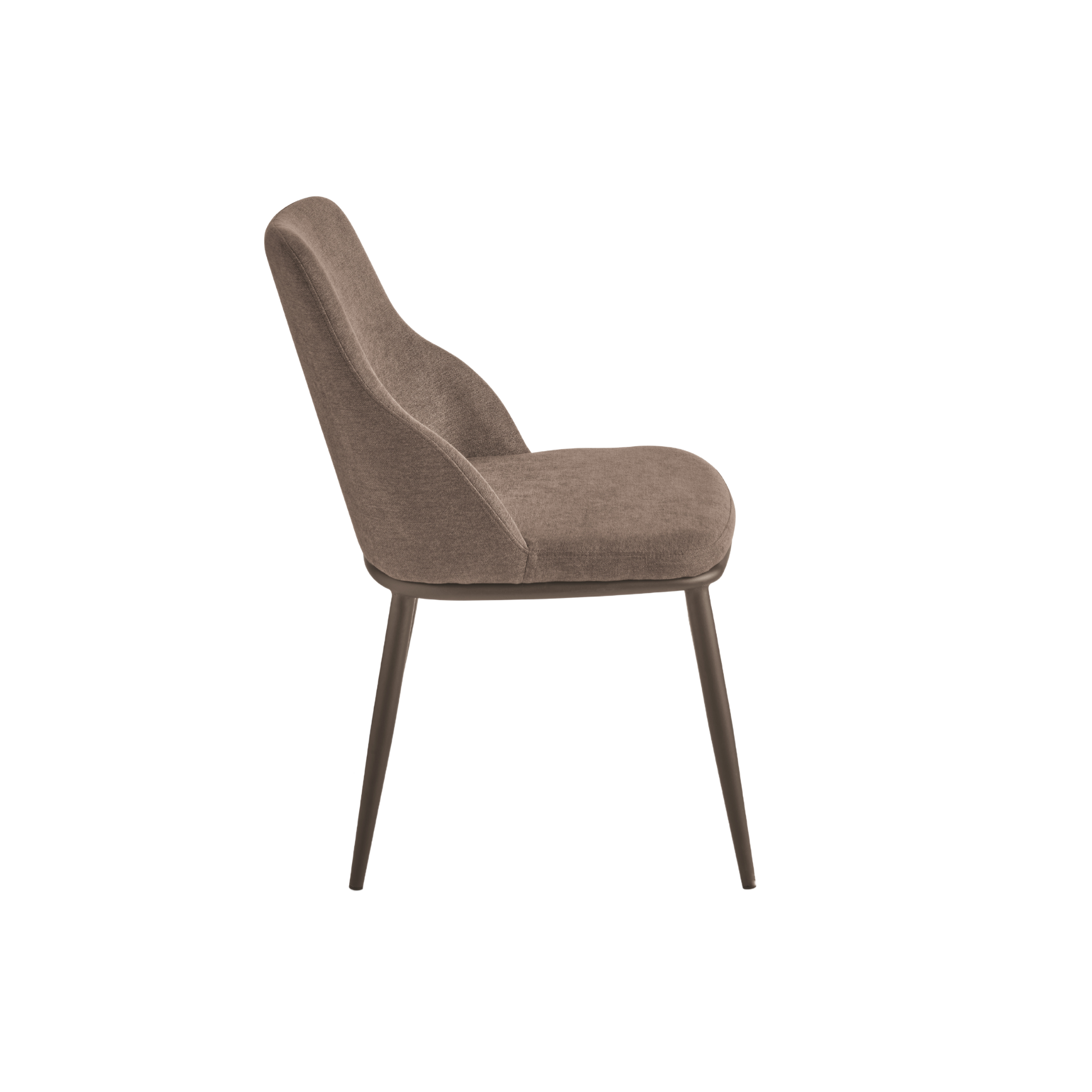 Set of "Malvina" fabric dining chairs with metal frame, 48x62 cm, 85 cm high