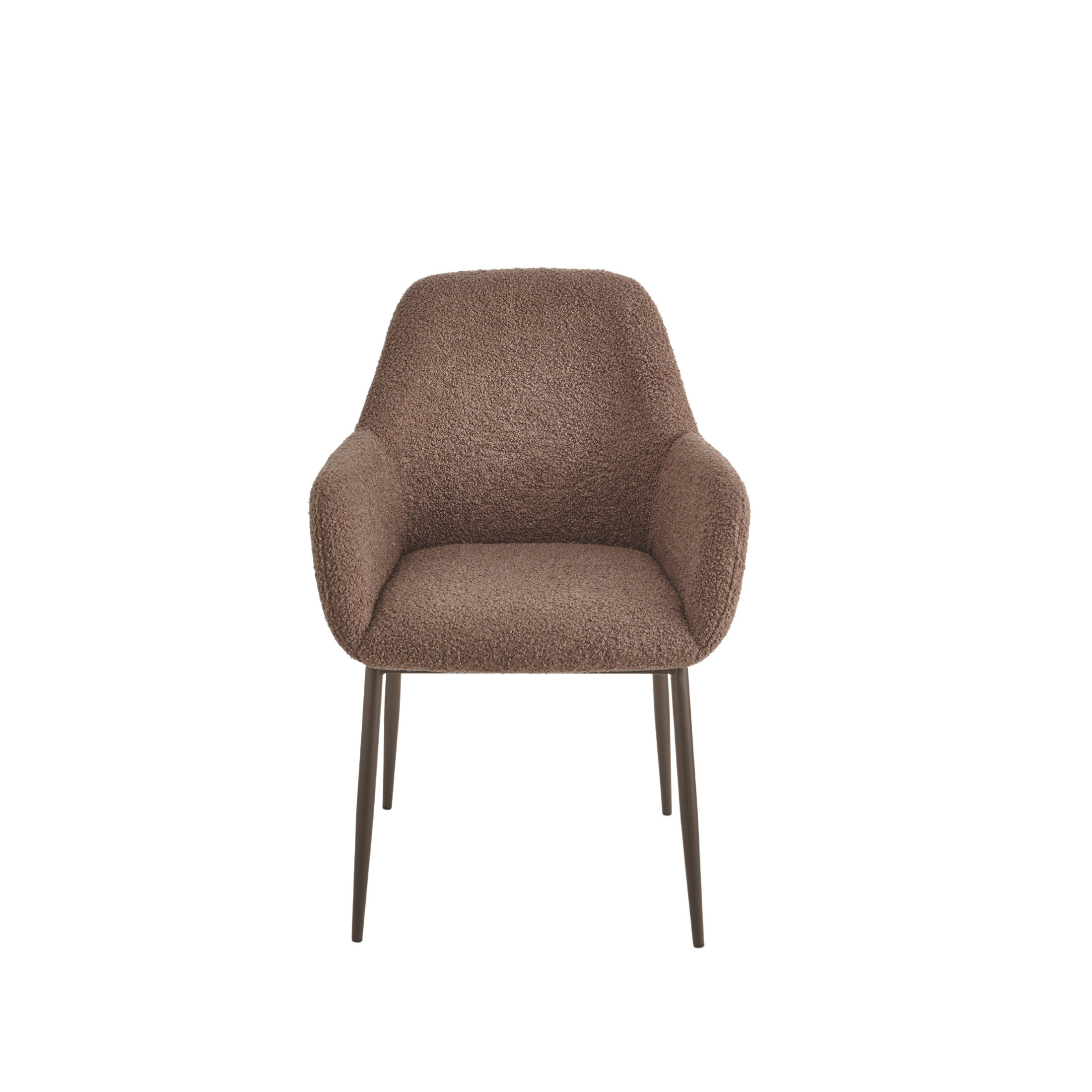 Set of "Tessandro" dining chairs in padded fabric, 60x62 cm, 85 cm high.