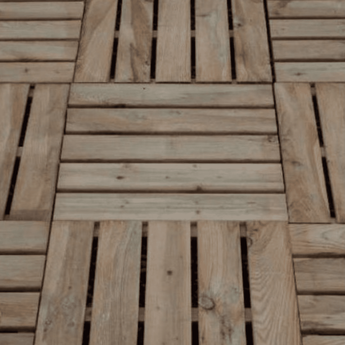 Mattonella "Kiwi" in legno di conifera impregnato in autoclave cm 100x100 3,8h - MondoViro