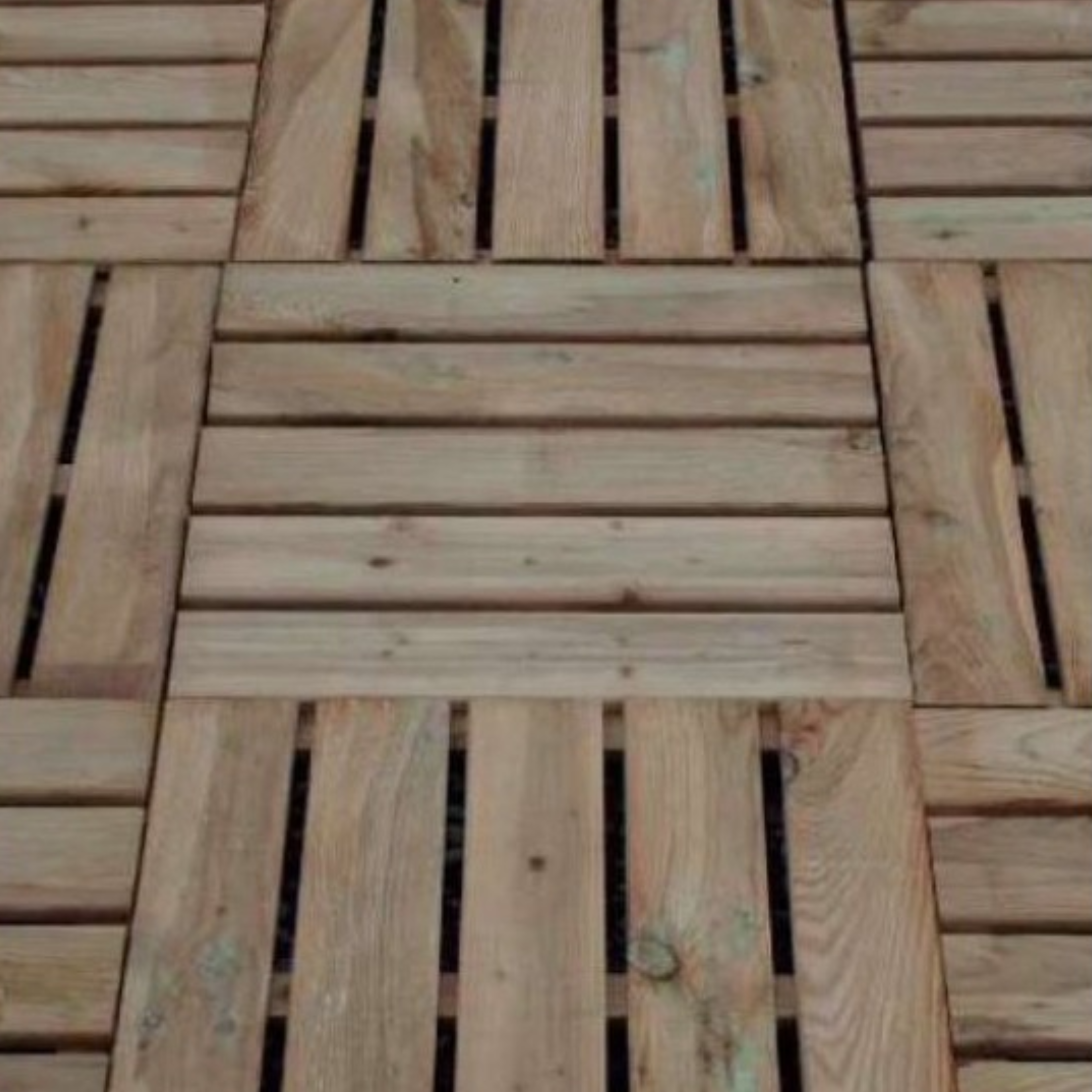 "Kiwi" tile in autoclave-treated conifer wood, 100x100 cm, 3.8 h