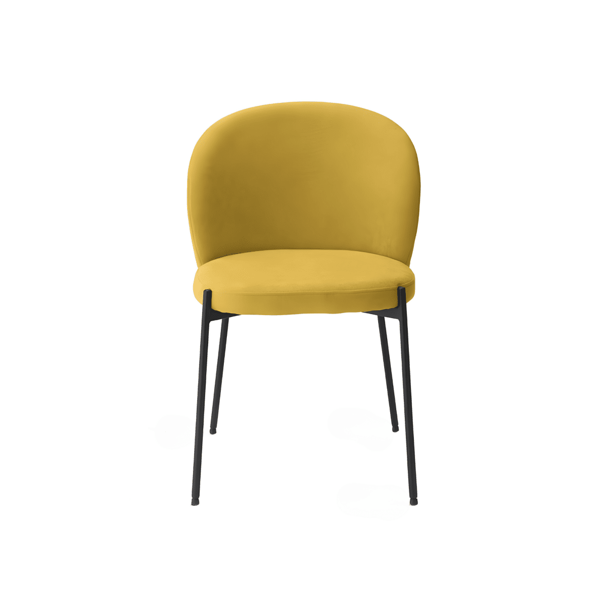 Set di sedie da pranzo moderne "Lizzy" in tessuto imbottite cm 80x45 55h - MondoViro