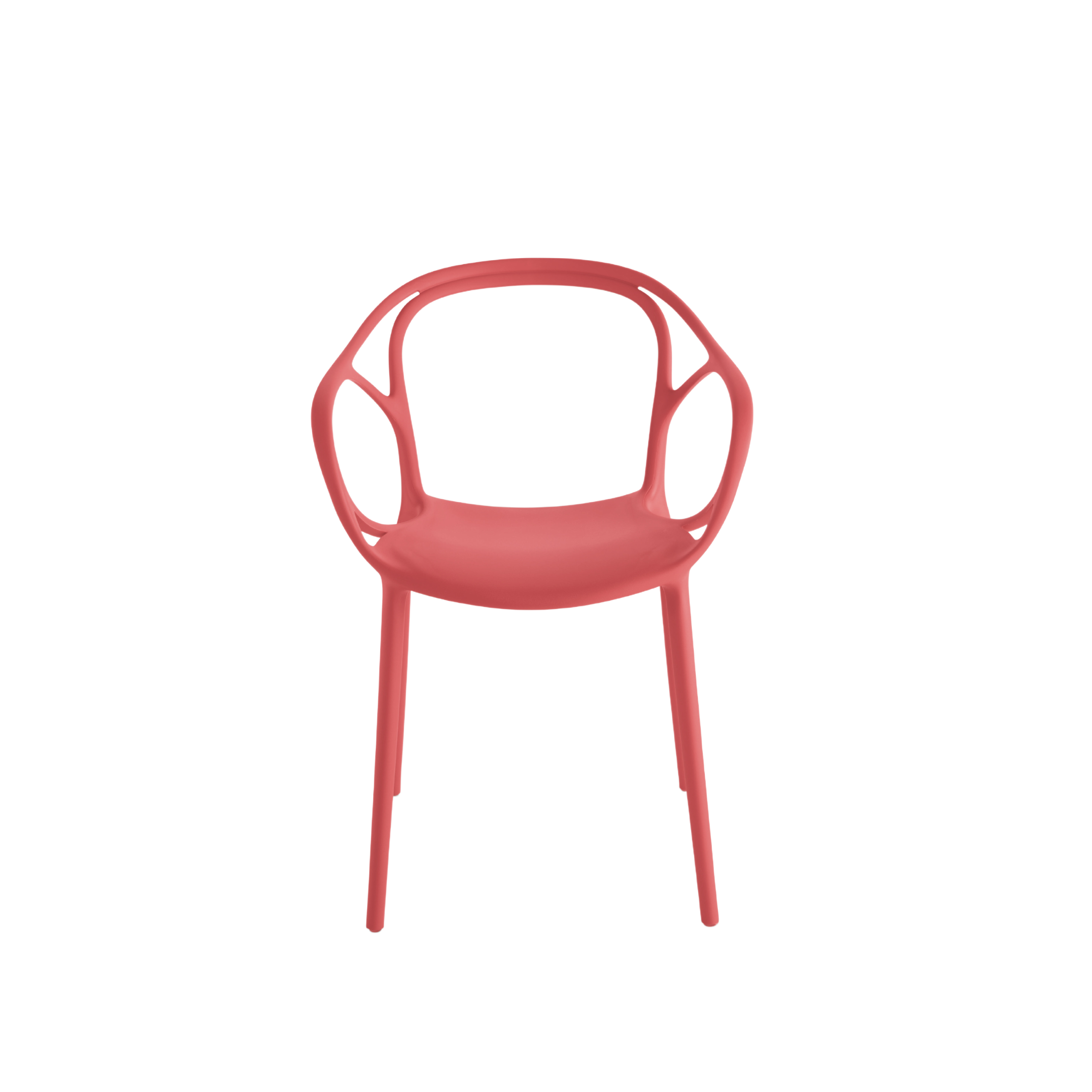 Set of modern "Mistral" dining chairs in versatile polypropylene, 57x55 cm, 80 cm high.
