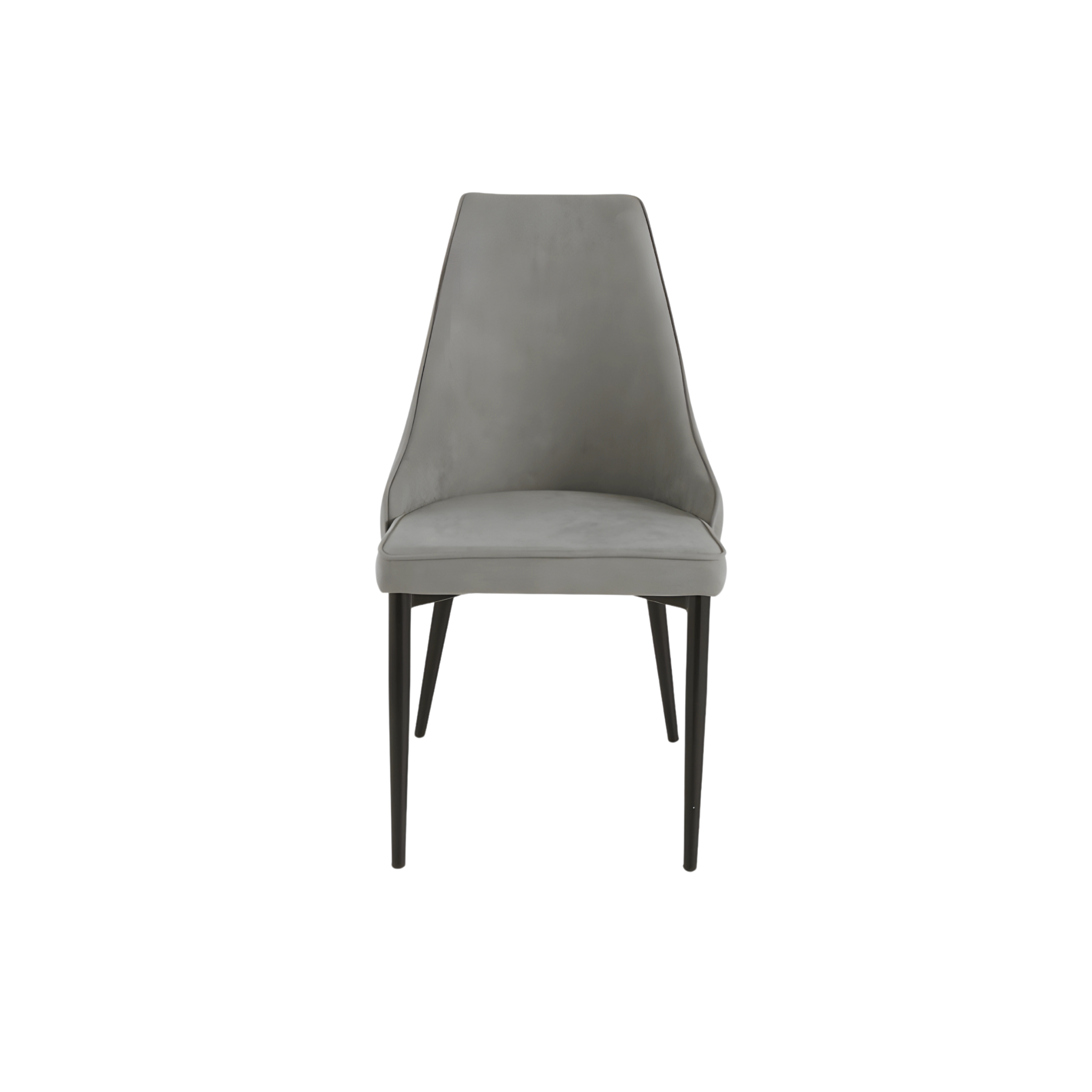 Set of elegant dining chairs in "Keri" fabric with painted metal base, 50x60 cm, 88h