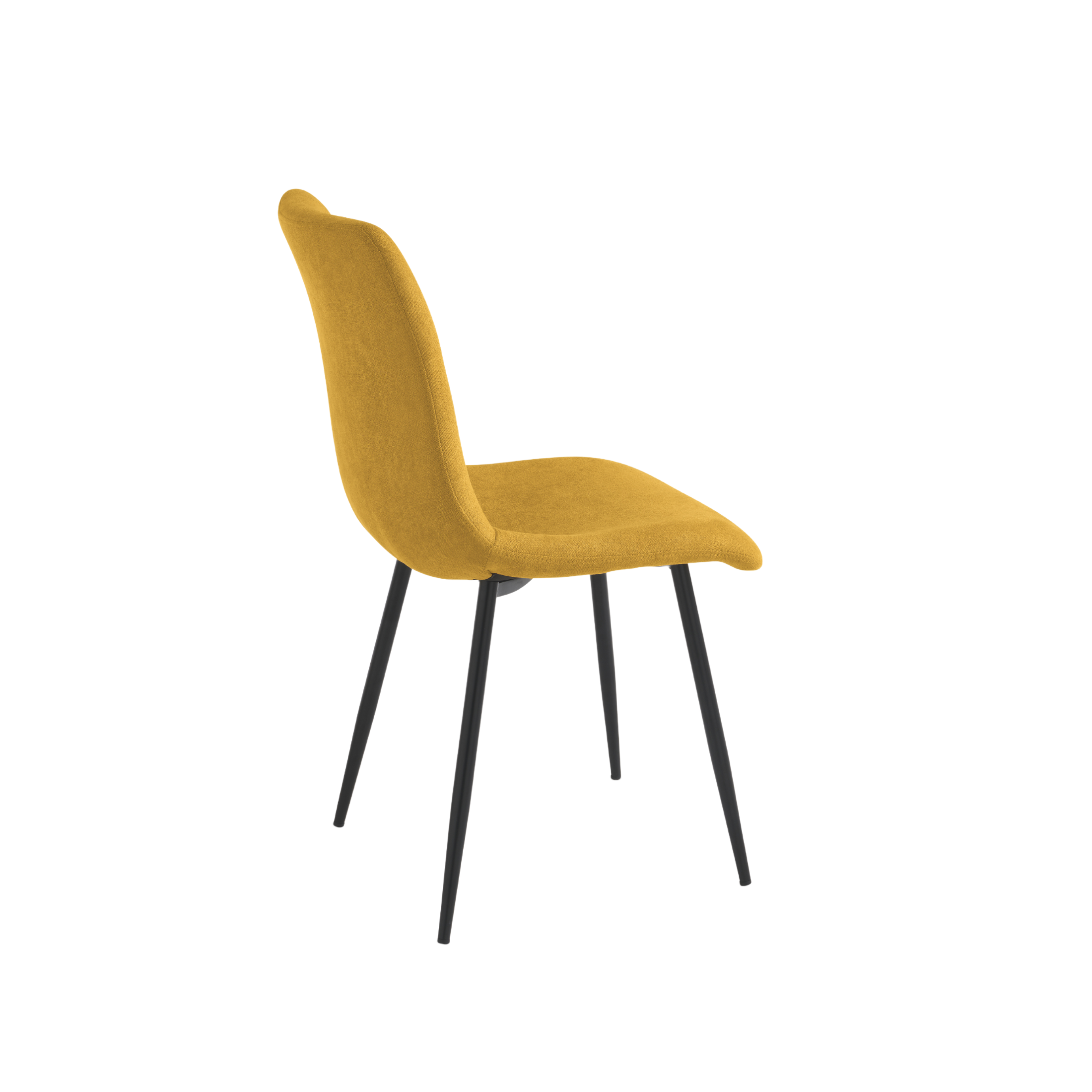 Set of modern padded "Nymara" fabric chairs, 45x59 cm, 90 cm high.