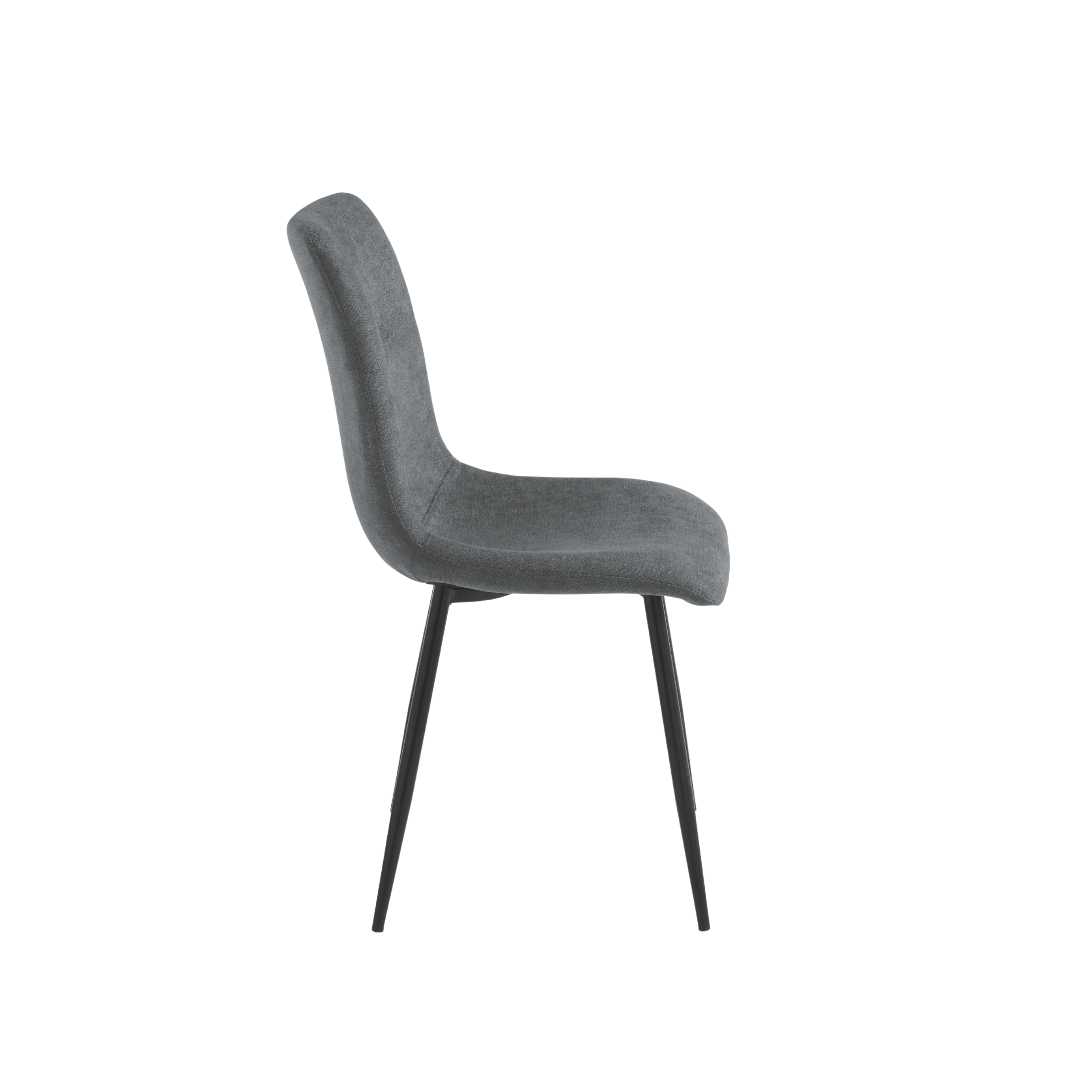 Set of modern padded "Nymara" fabric chairs, 45x59 cm, 90 cm high.