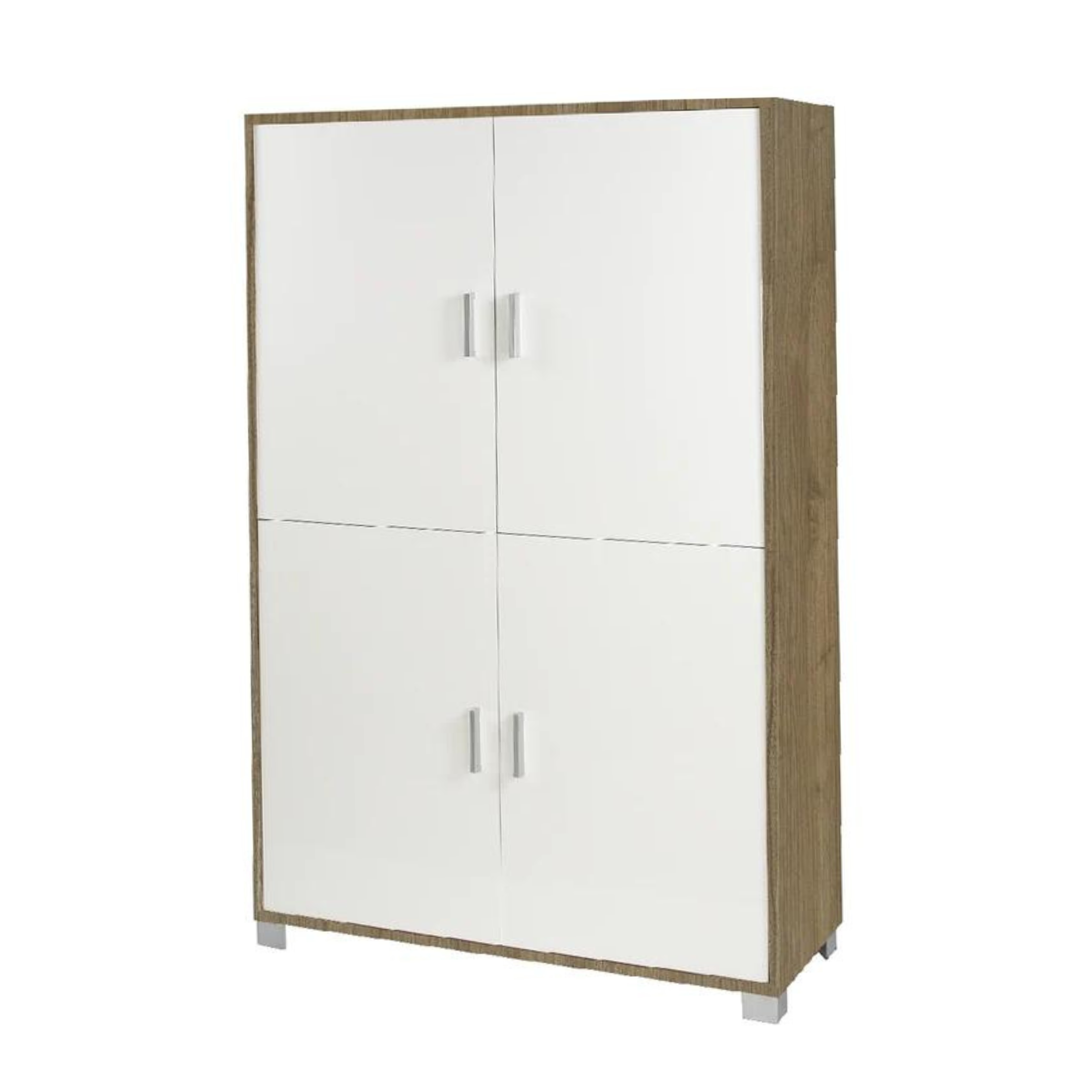 "Enigma" 4-door multipurpose wooden wardrobe, resistant and elegant, 108x41 cm, 161h
