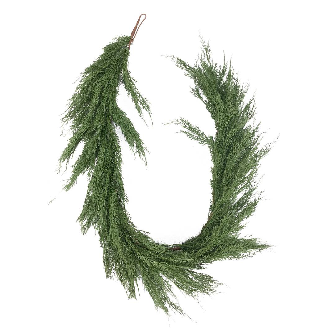 270cm "Barney" Cypress Christmas Wreath in PE with Real Touch Effect