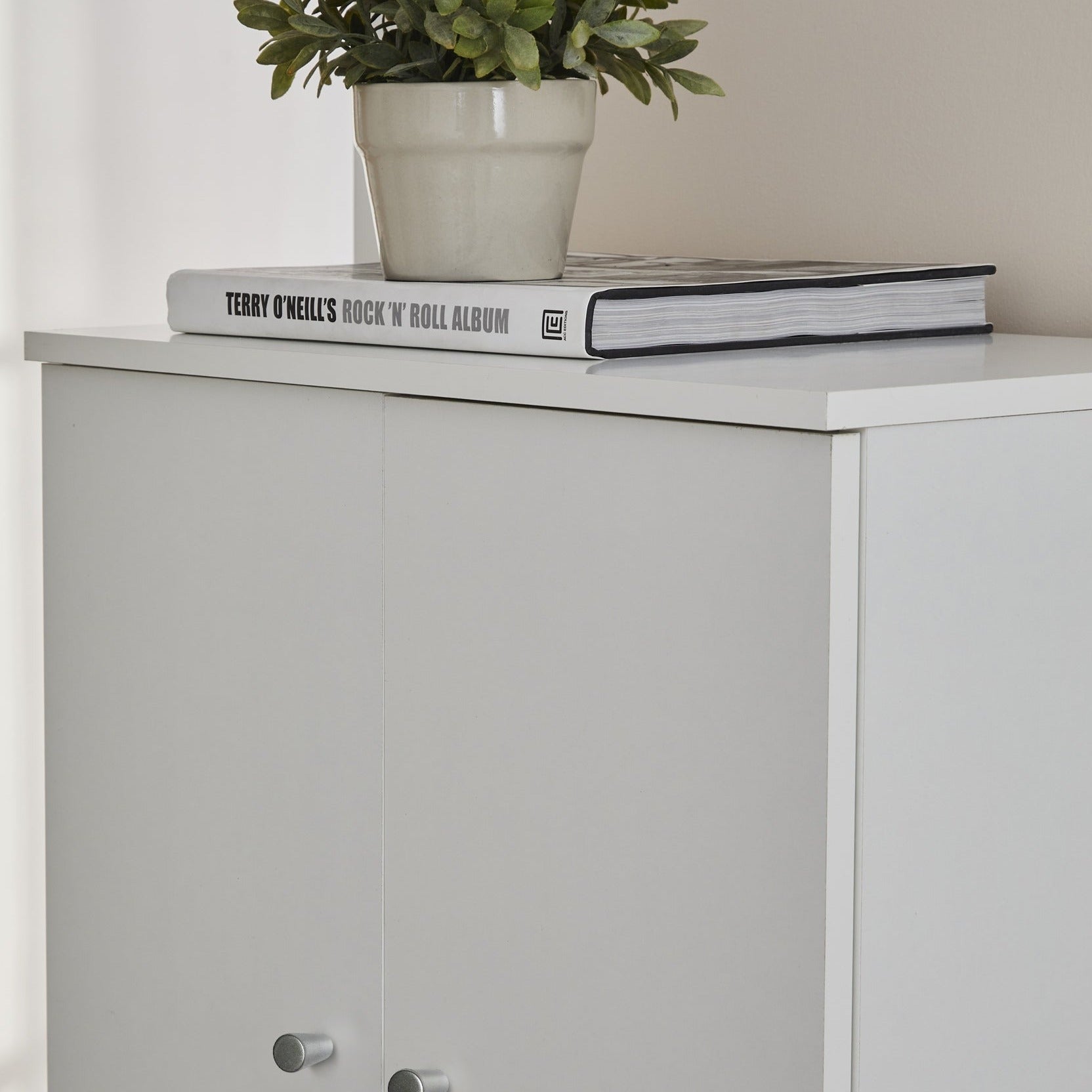 Wooden wardrobe with 2 doors and 3 adjustable shelves "Matilde" 62x34 cm 147h