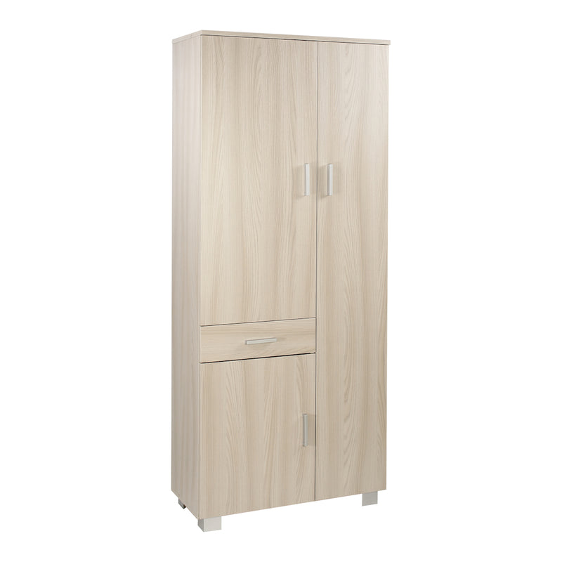 Elegant 3-door, 1-drawer "Raffy" wooden cabinet, 77x34 cm, 178h
